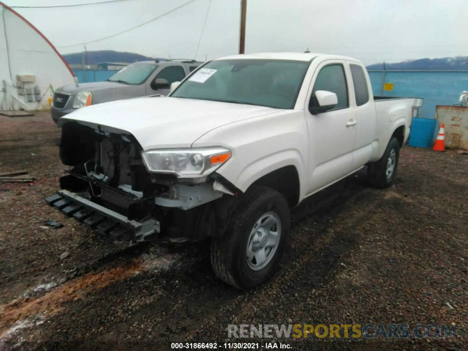 2 Photograph of a damaged car 3TYSX5EN4MT003643 TOYOTA TACOMA 4WD 2021