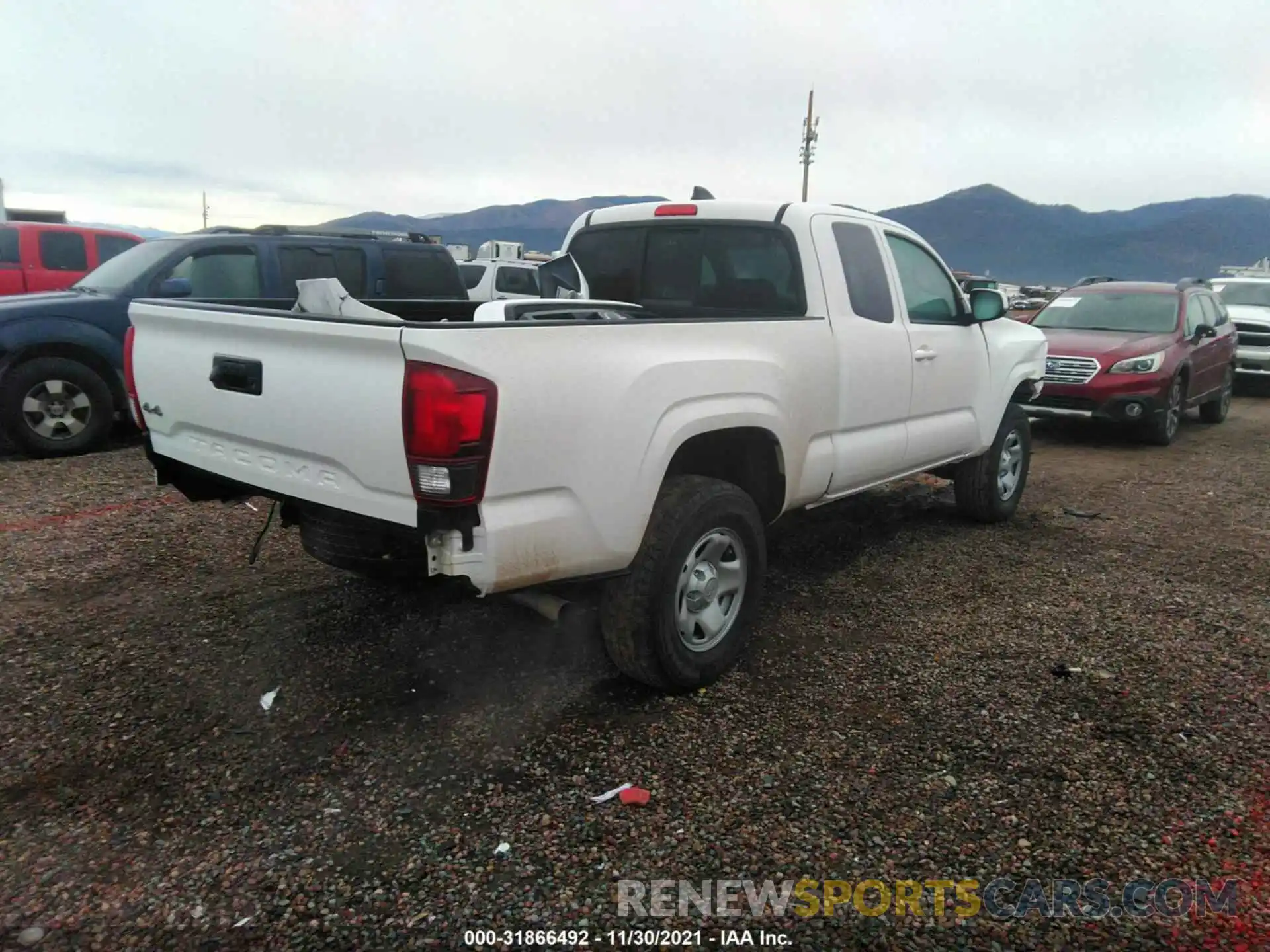 4 Photograph of a damaged car 3TYSX5EN4MT003643 TOYOTA TACOMA 4WD 2021