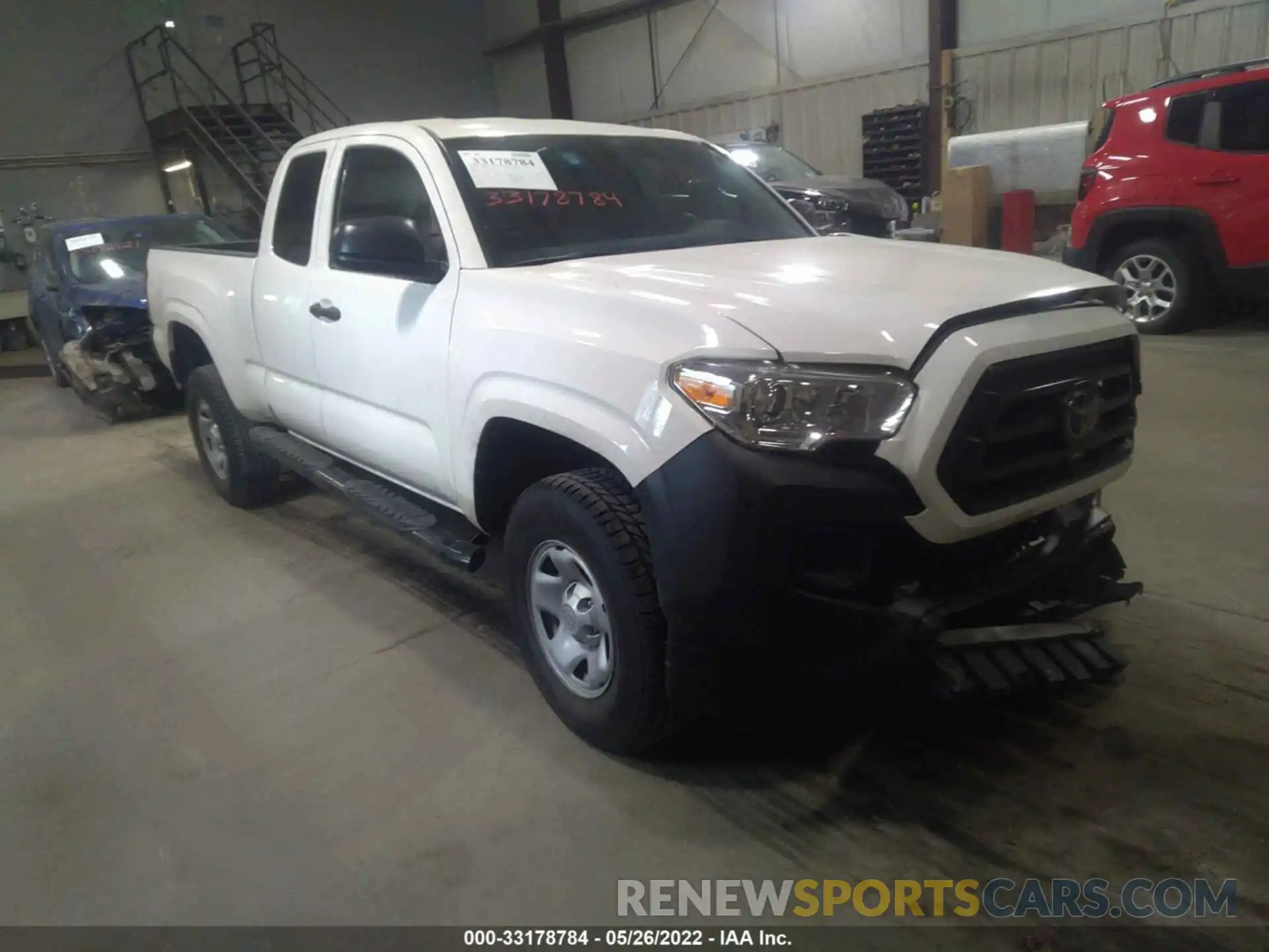 1 Photograph of a damaged car 3TYSX5EN4MT007627 TOYOTA TACOMA 4WD 2021