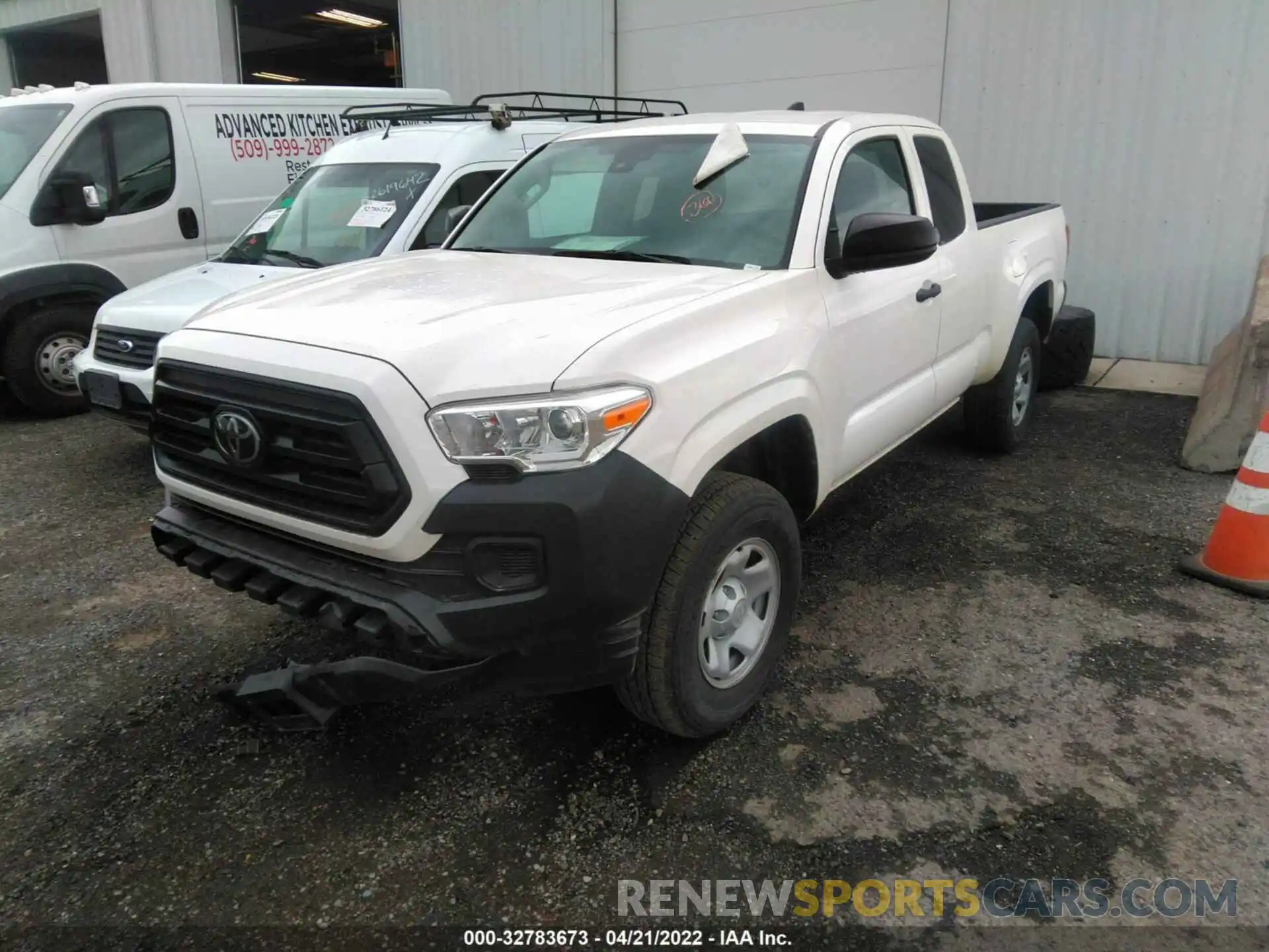 2 Photograph of a damaged car 3TYSX5EN5MT006941 TOYOTA TACOMA 4WD 2021