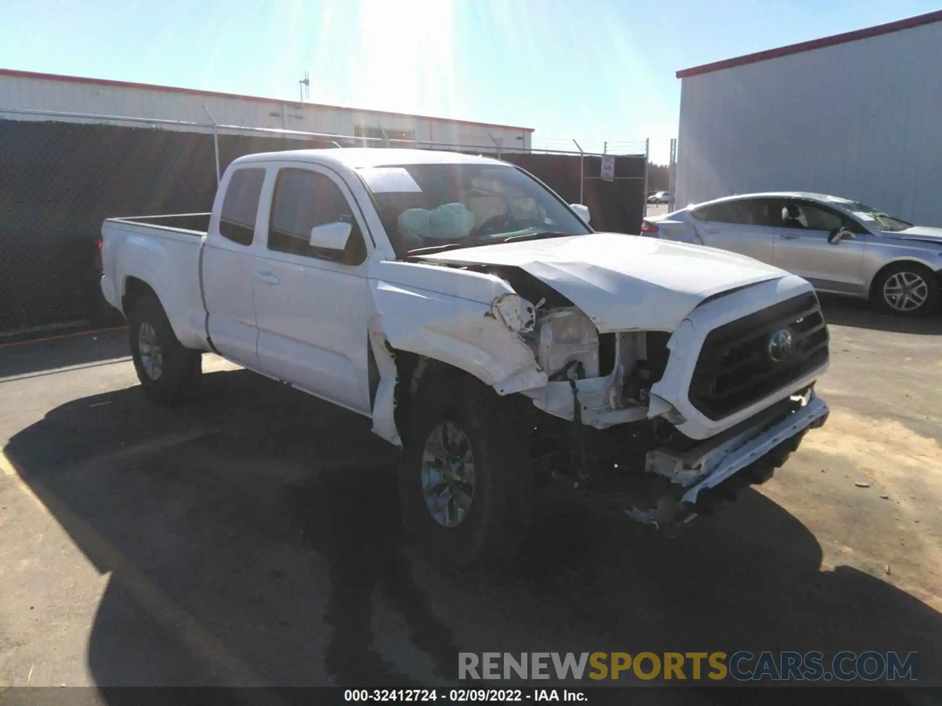 1 Photograph of a damaged car 3TYSX5EN5MT009645 TOYOTA TACOMA 4WD 2021