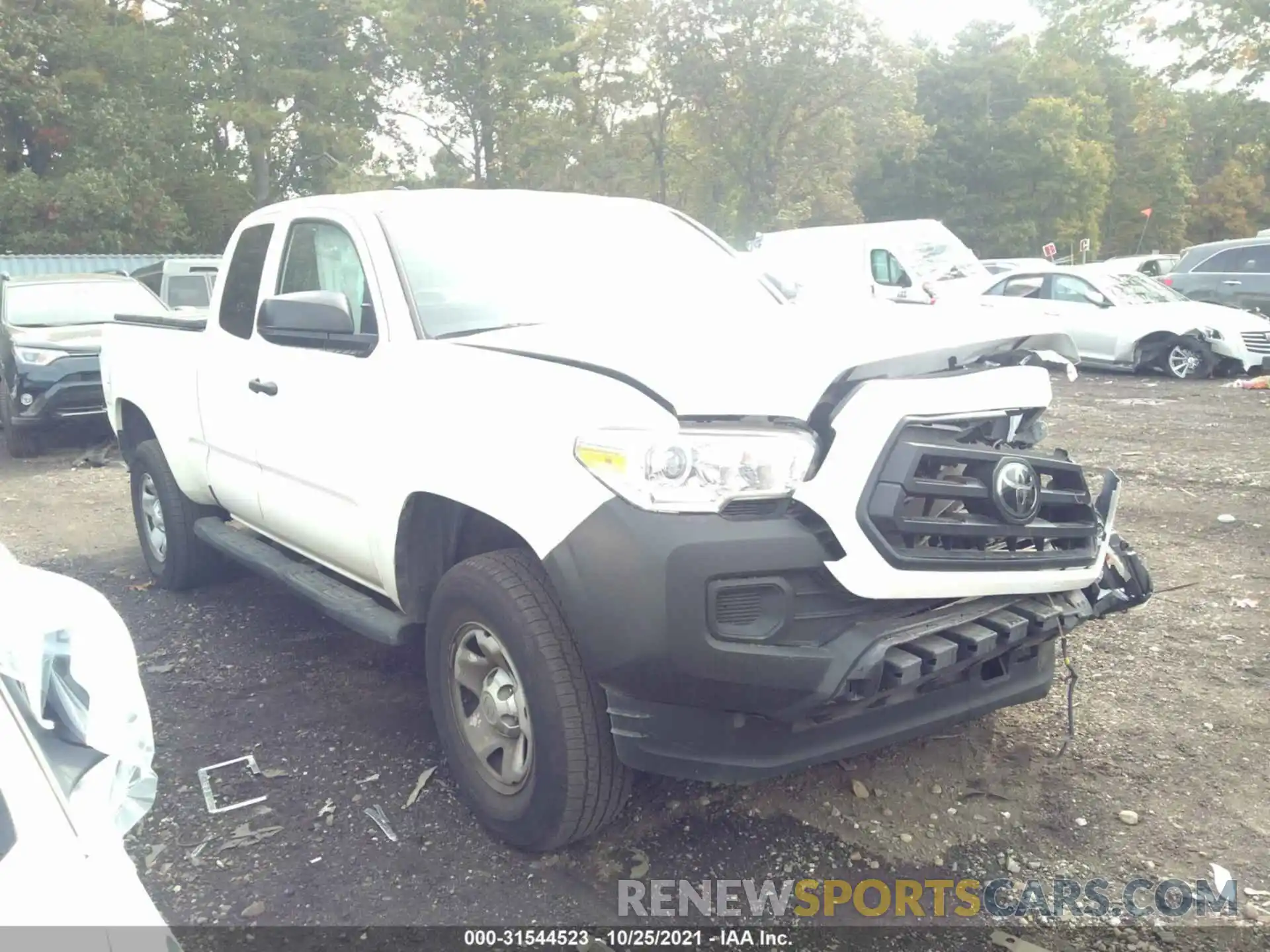 1 Photograph of a damaged car 3TYSX5EN6MT004213 TOYOTA TACOMA 4WD 2021