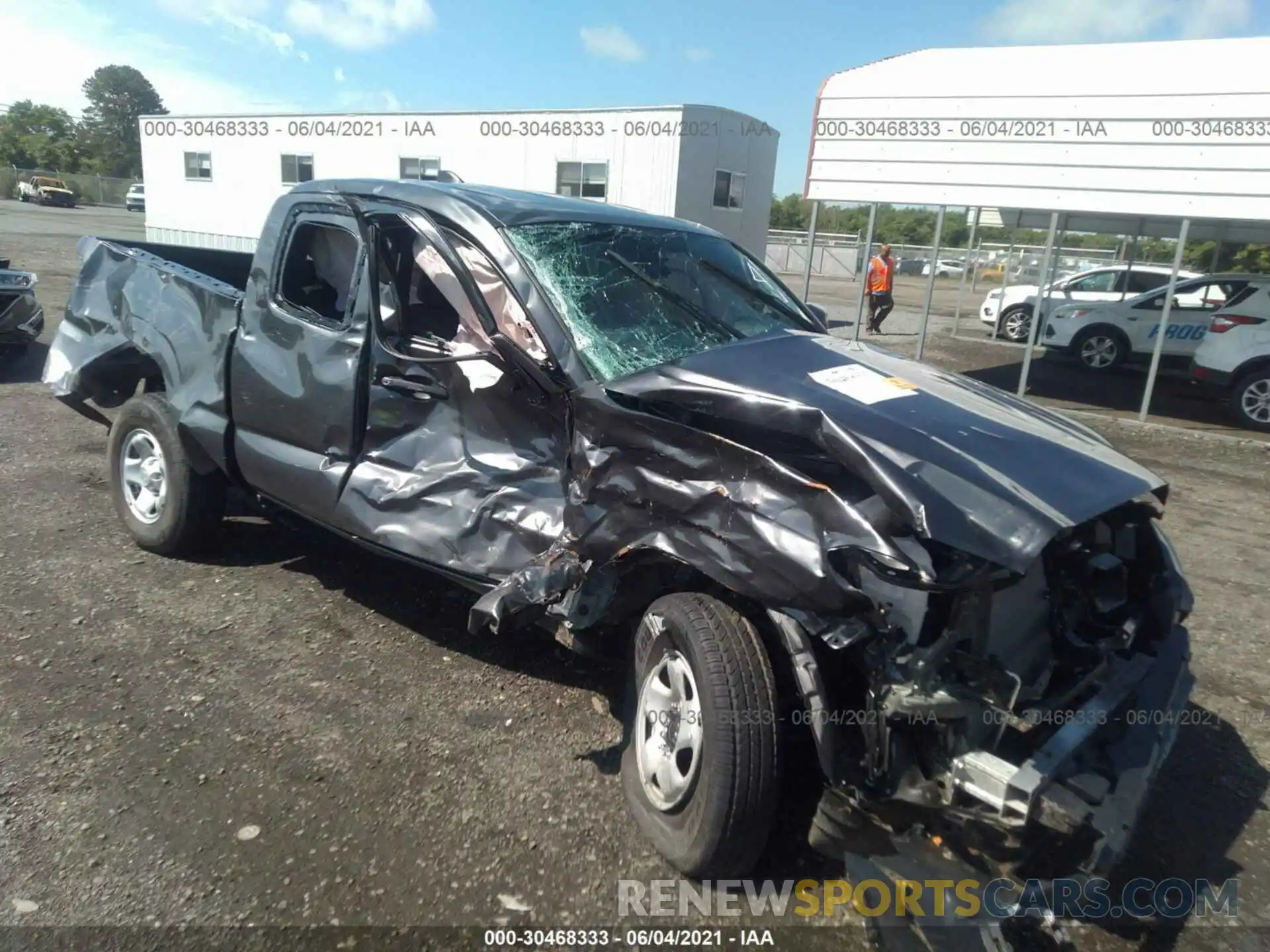 1 Photograph of a damaged car 3TYSX5EN6MT004874 TOYOTA TACOMA 4WD 2021