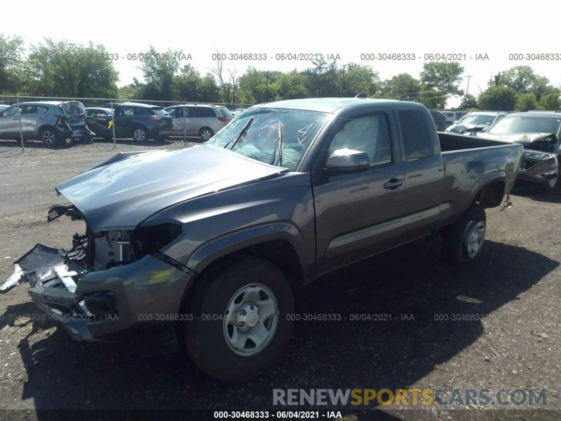 2 Photograph of a damaged car 3TYSX5EN6MT004874 TOYOTA TACOMA 4WD 2021