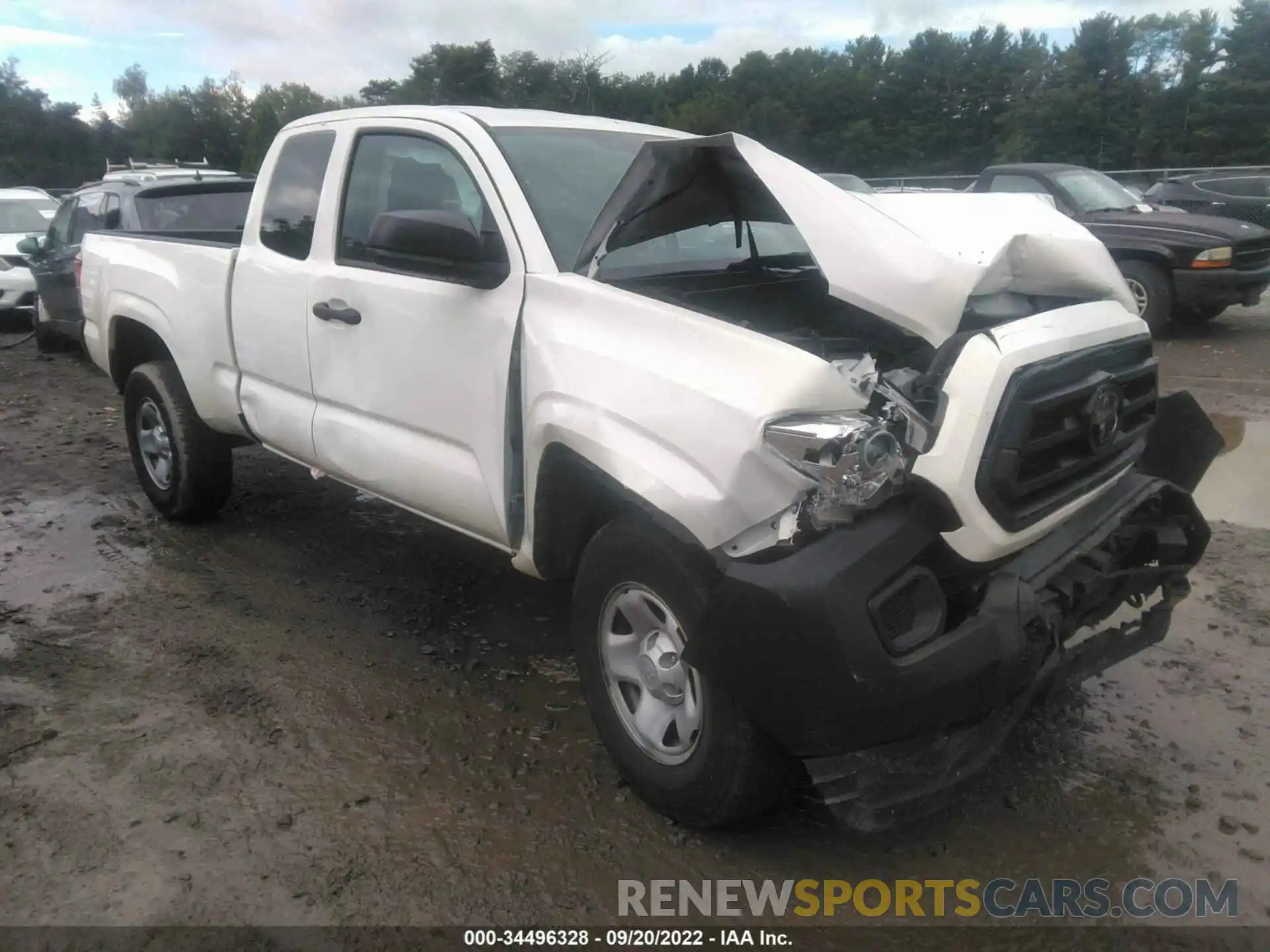 1 Photograph of a damaged car 3TYSX5EN7MT003846 TOYOTA TACOMA 4WD 2021