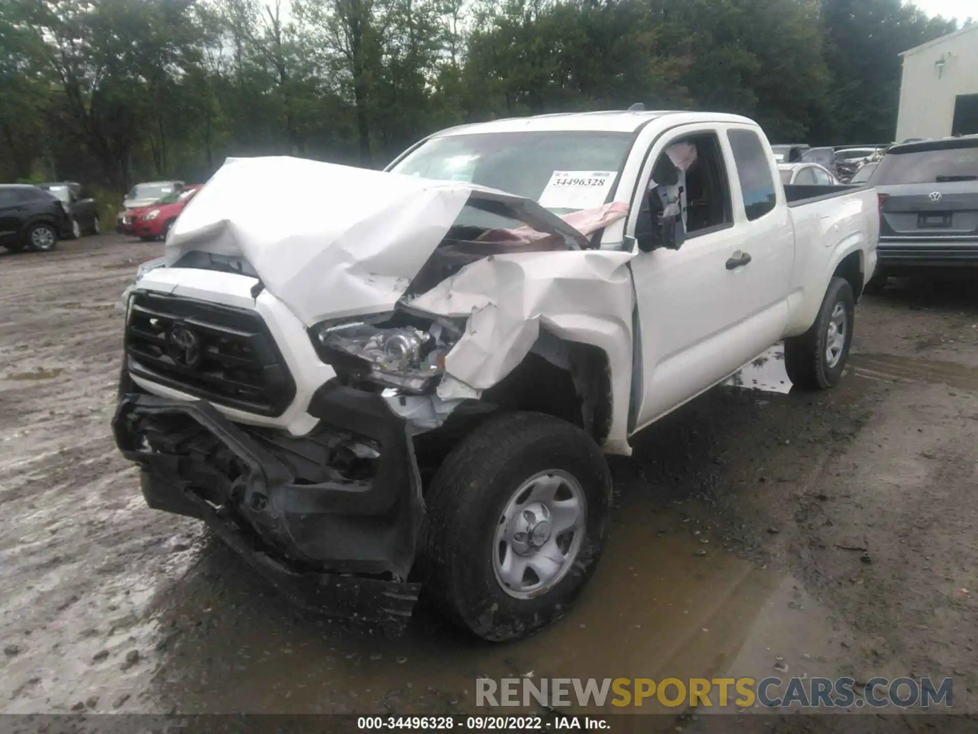 2 Photograph of a damaged car 3TYSX5EN7MT003846 TOYOTA TACOMA 4WD 2021