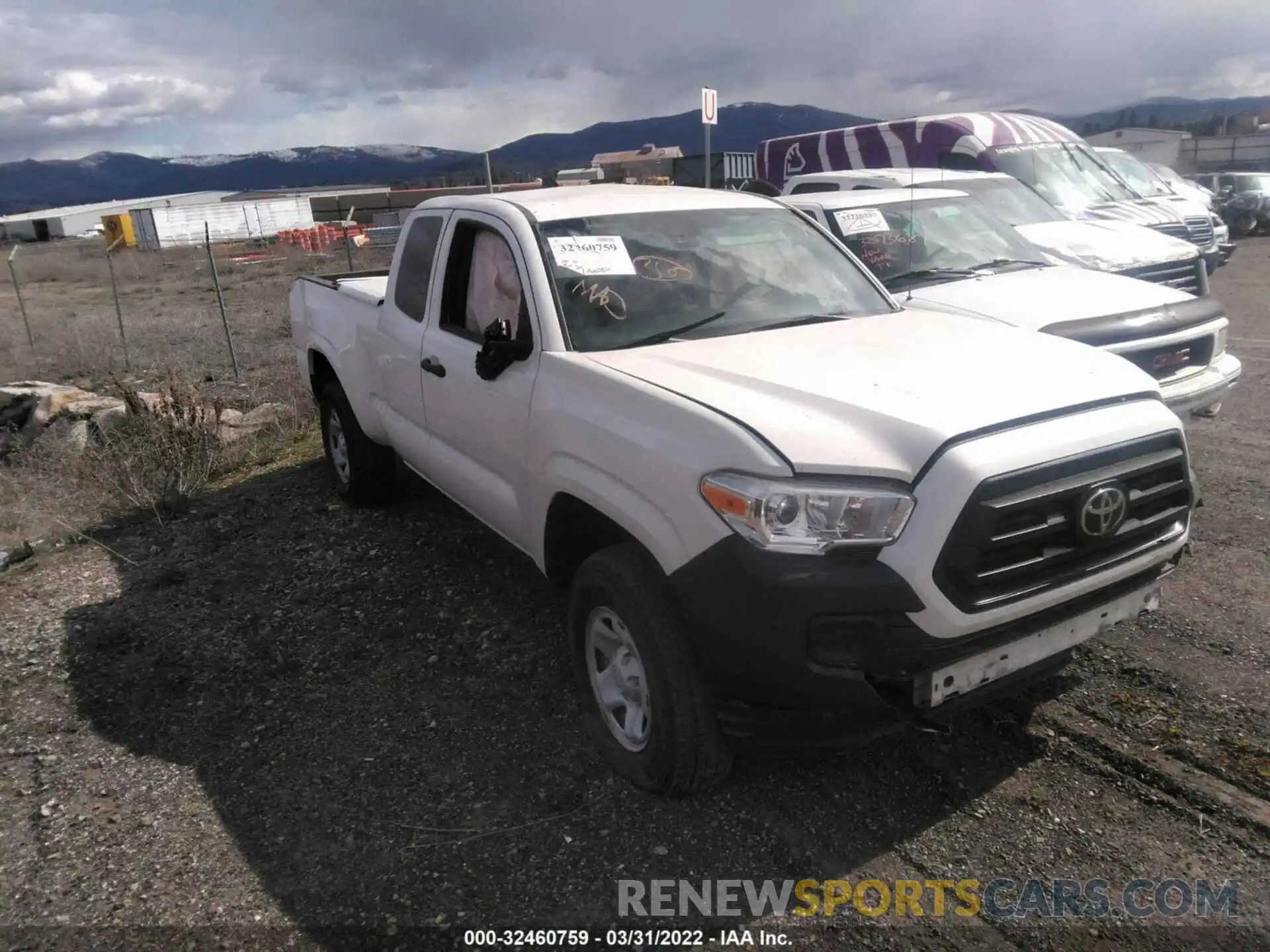 1 Photograph of a damaged car 3TYSX5EN7MT006164 TOYOTA TACOMA 4WD 2021