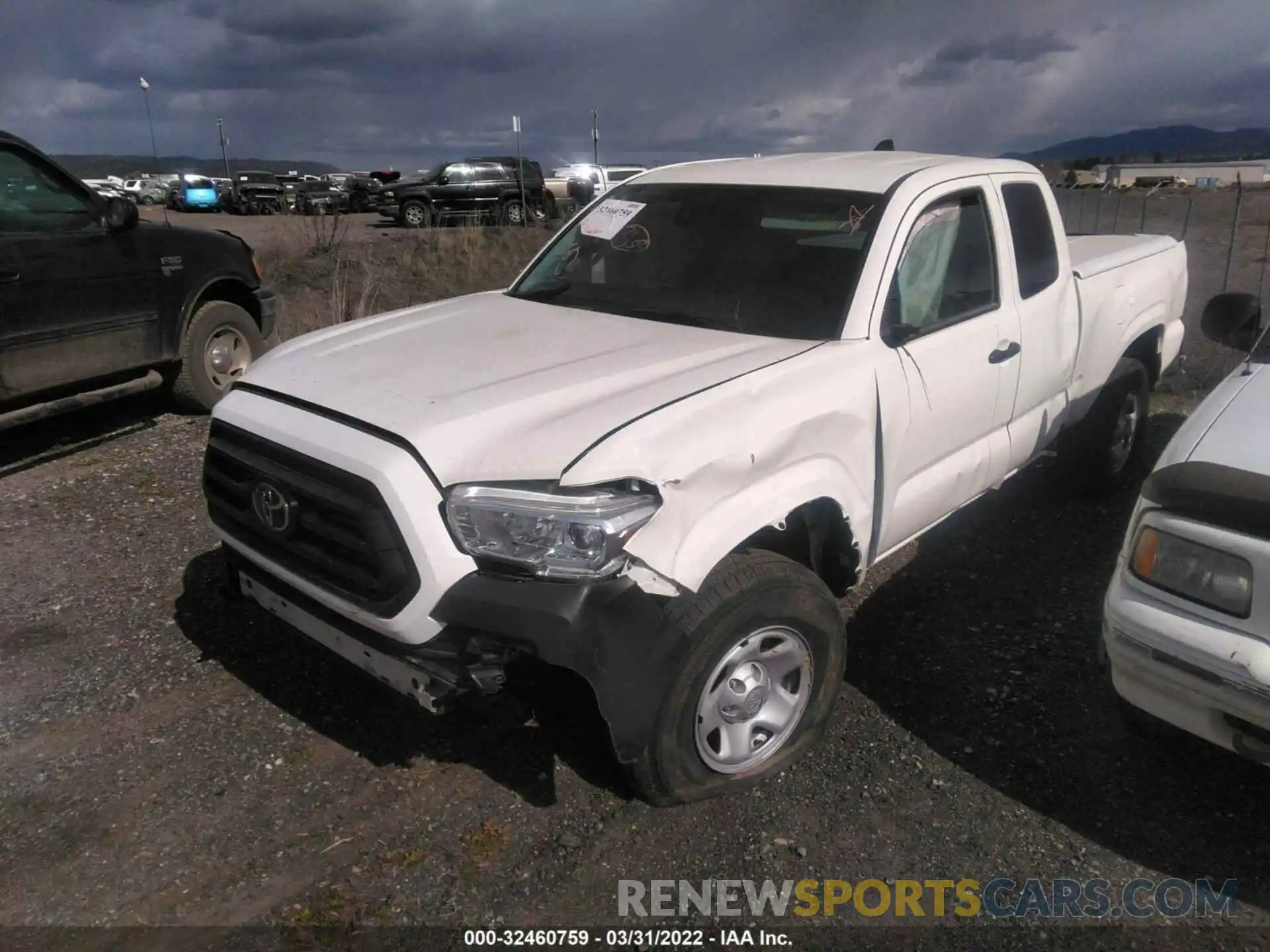 2 Photograph of a damaged car 3TYSX5EN7MT006164 TOYOTA TACOMA 4WD 2021