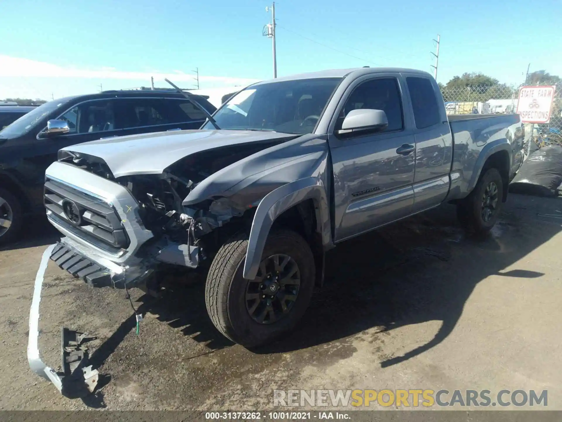 2 Photograph of a damaged car 3TYSX5EN7MT009324 TOYOTA TACOMA 4WD 2021