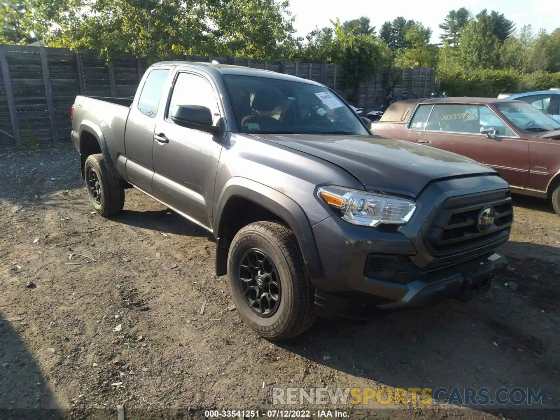 1 Photograph of a damaged car 3TYSX5EN9MT008451 TOYOTA TACOMA 4WD 2021