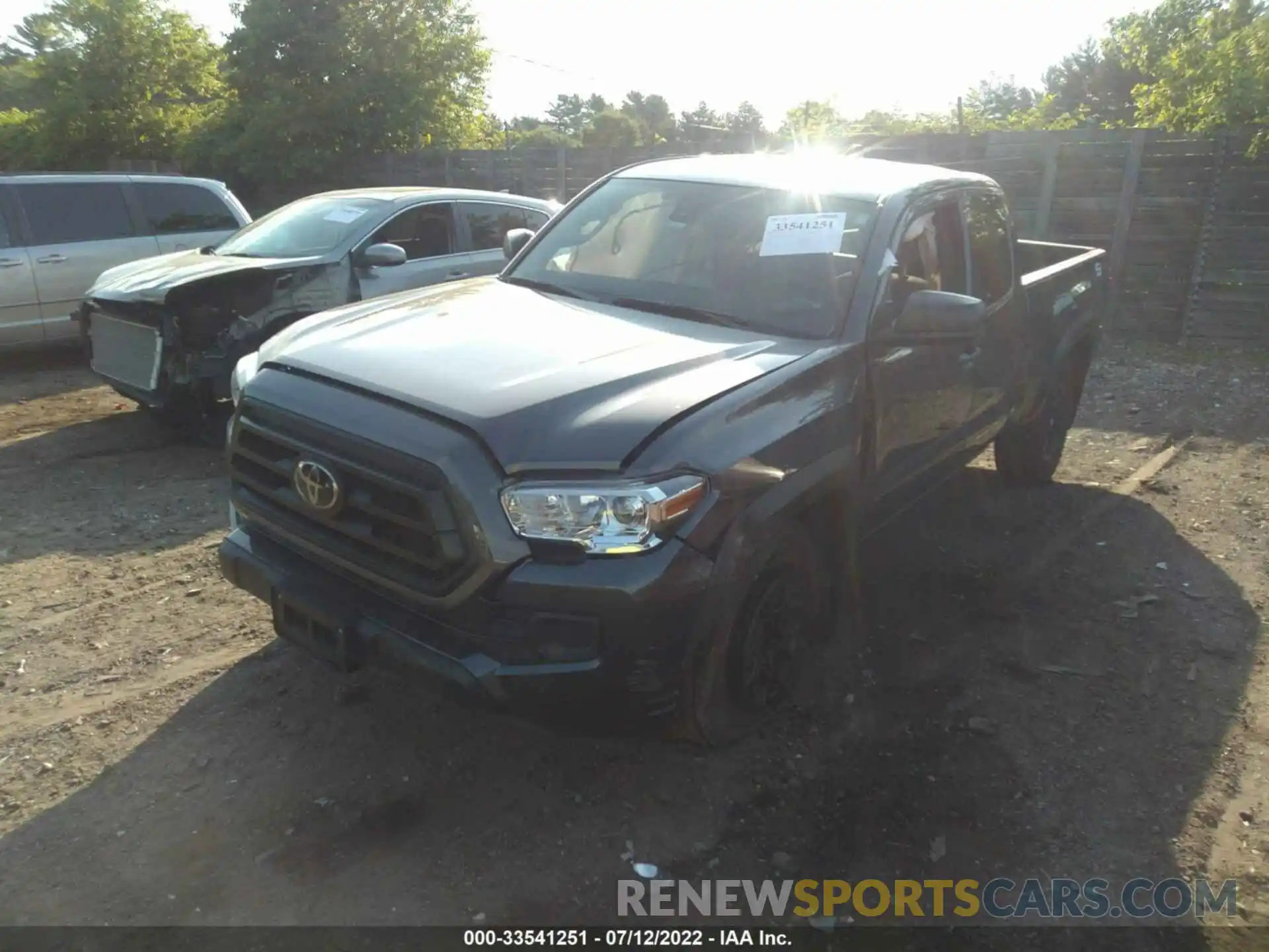 2 Photograph of a damaged car 3TYSX5EN9MT008451 TOYOTA TACOMA 4WD 2021