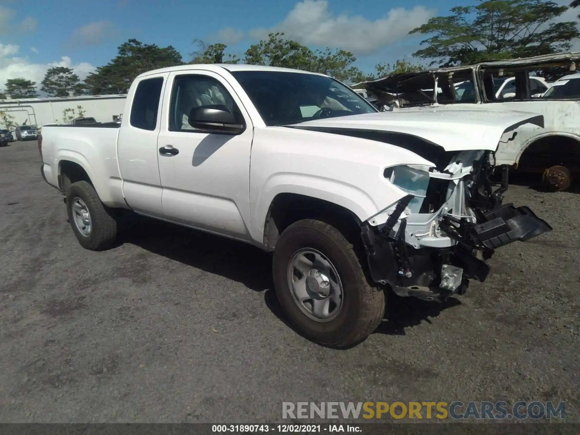 1 Photograph of a damaged car 3TYSX5EN9MT009552 TOYOTA TACOMA 4WD 2021