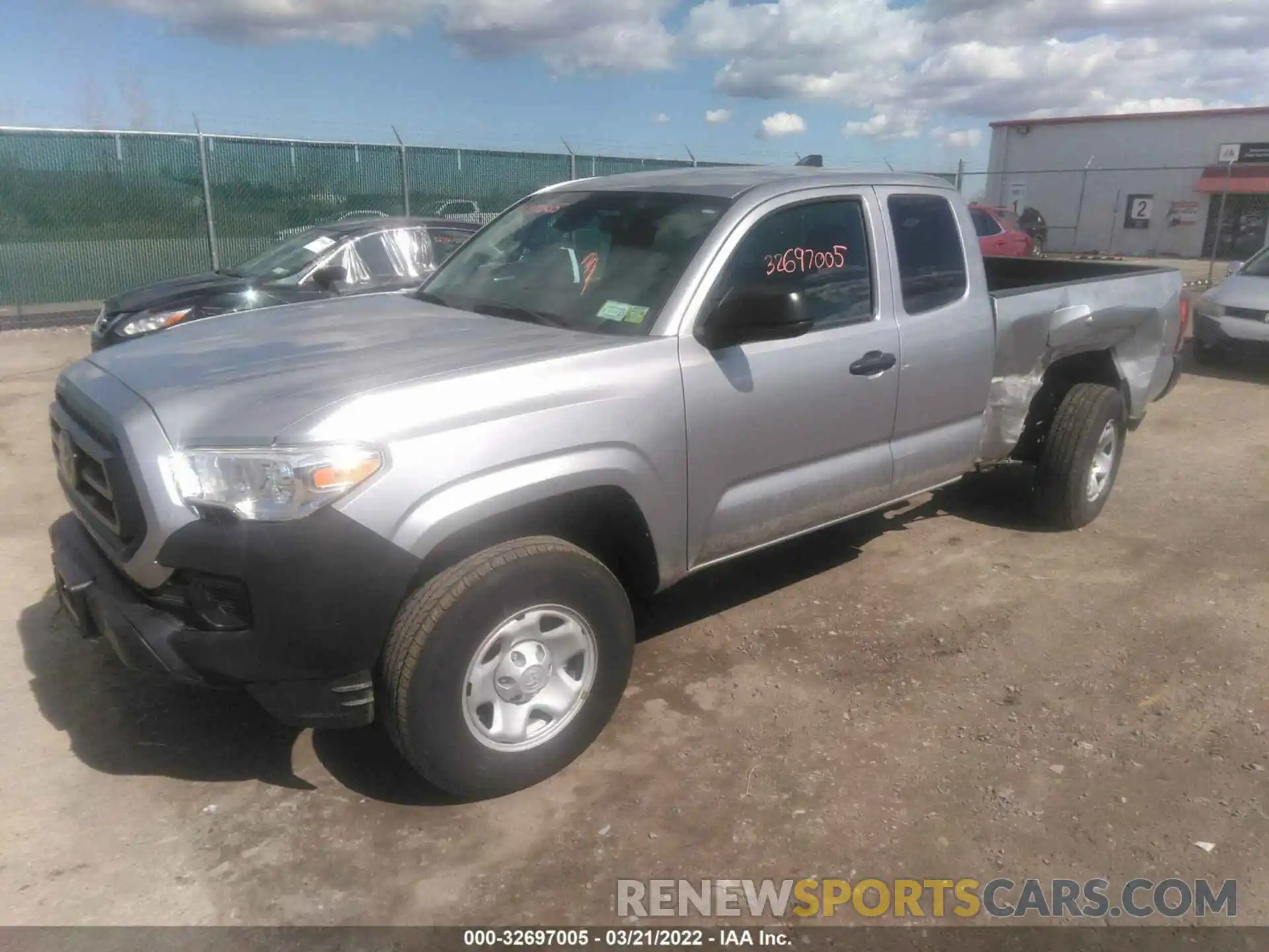 2 Photograph of a damaged car 3TYSX5ENXMT004683 TOYOTA TACOMA 4WD 2021