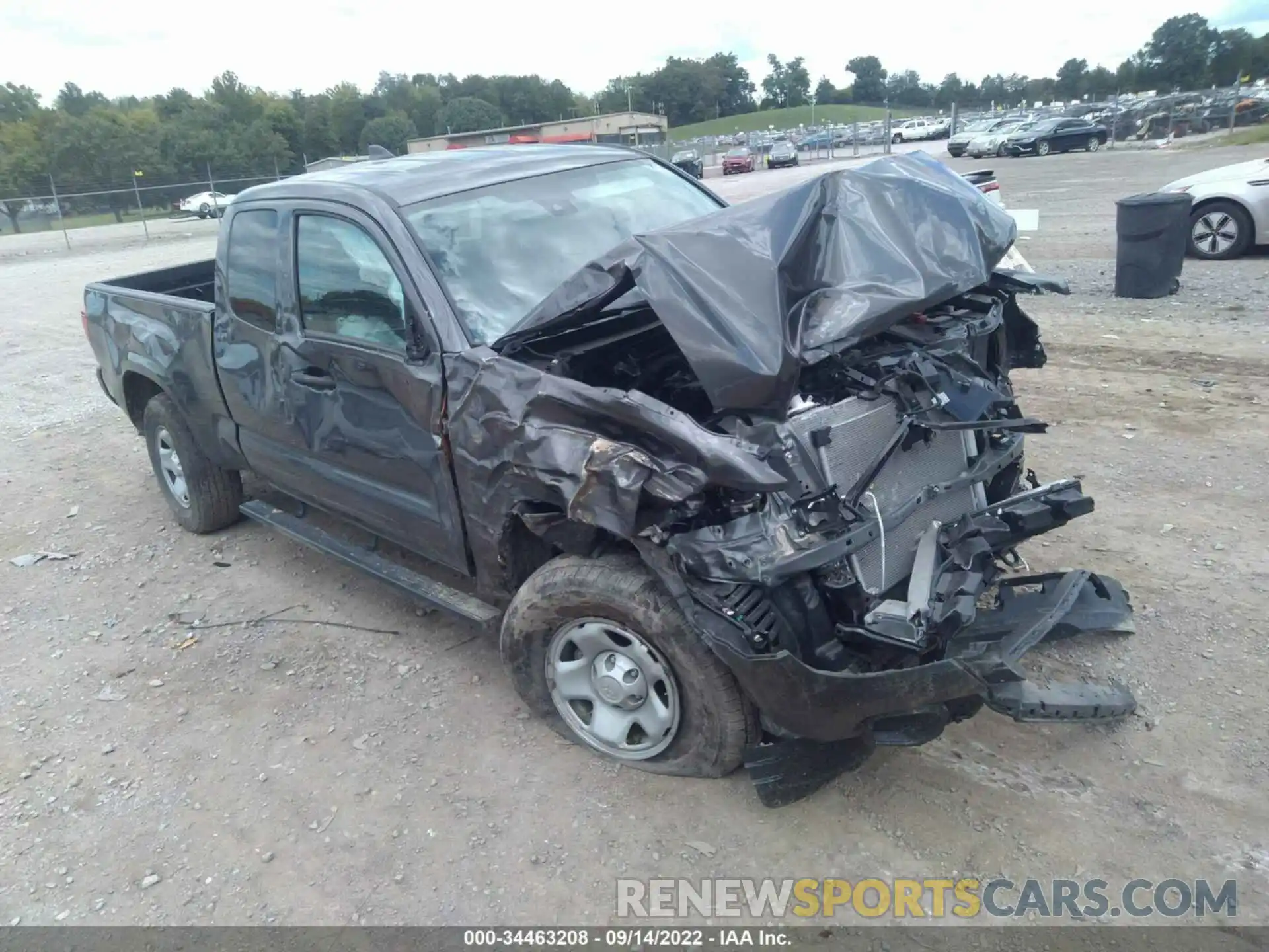 1 Photograph of a damaged car 3TYSX5ENXMT005297 TOYOTA TACOMA 4WD 2021