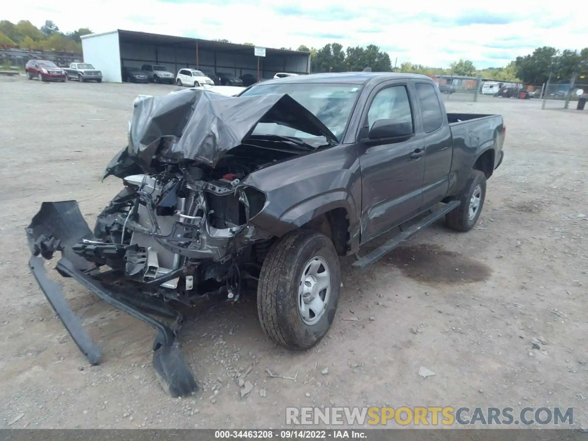 2 Photograph of a damaged car 3TYSX5ENXMT005297 TOYOTA TACOMA 4WD 2021