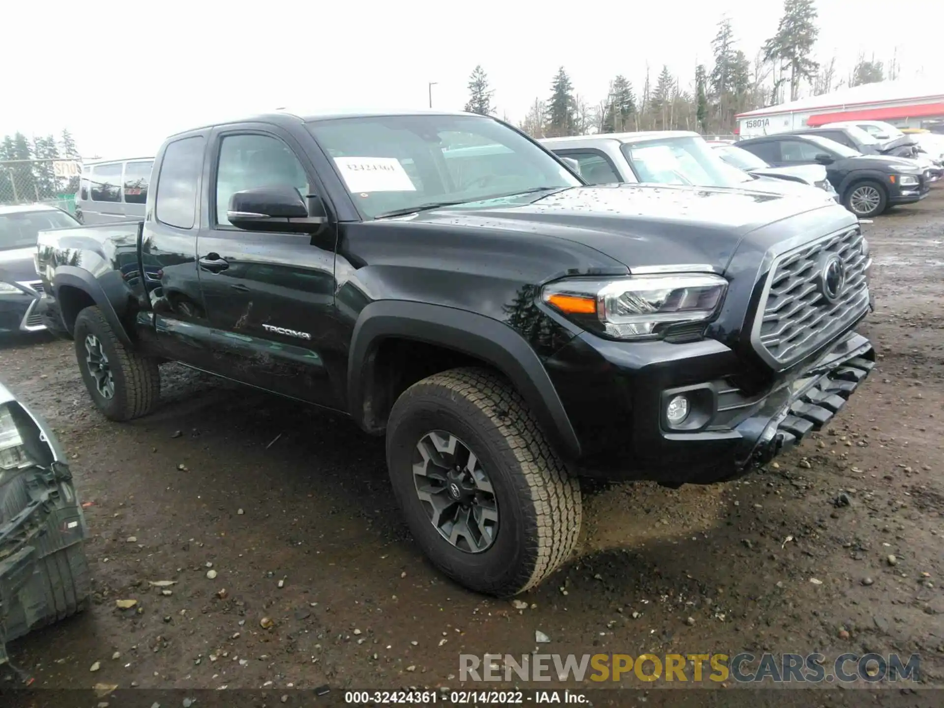 1 Photograph of a damaged car 3TYSZ5AN0MT044917 TOYOTA TACOMA 4WD 2021