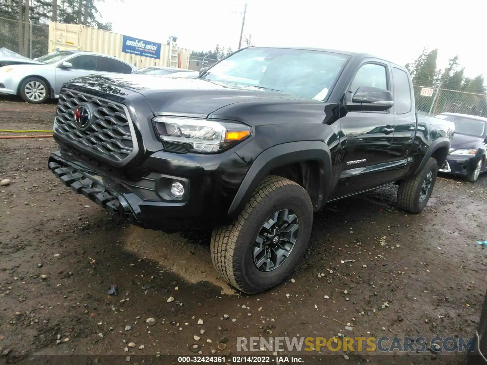 2 Photograph of a damaged car 3TYSZ5AN0MT044917 TOYOTA TACOMA 4WD 2021