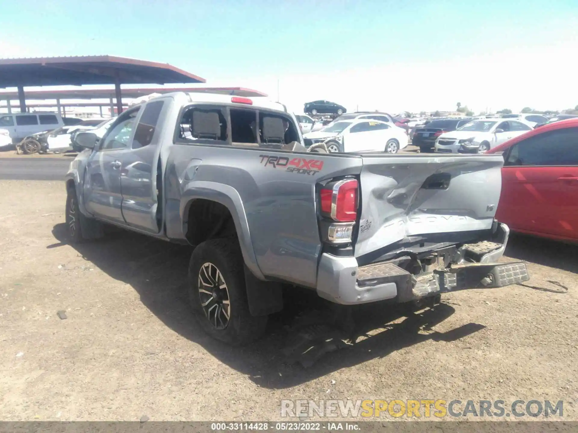 3 Photograph of a damaged car 3TYSZ5AN1MT027303 TOYOTA TACOMA 4WD 2021