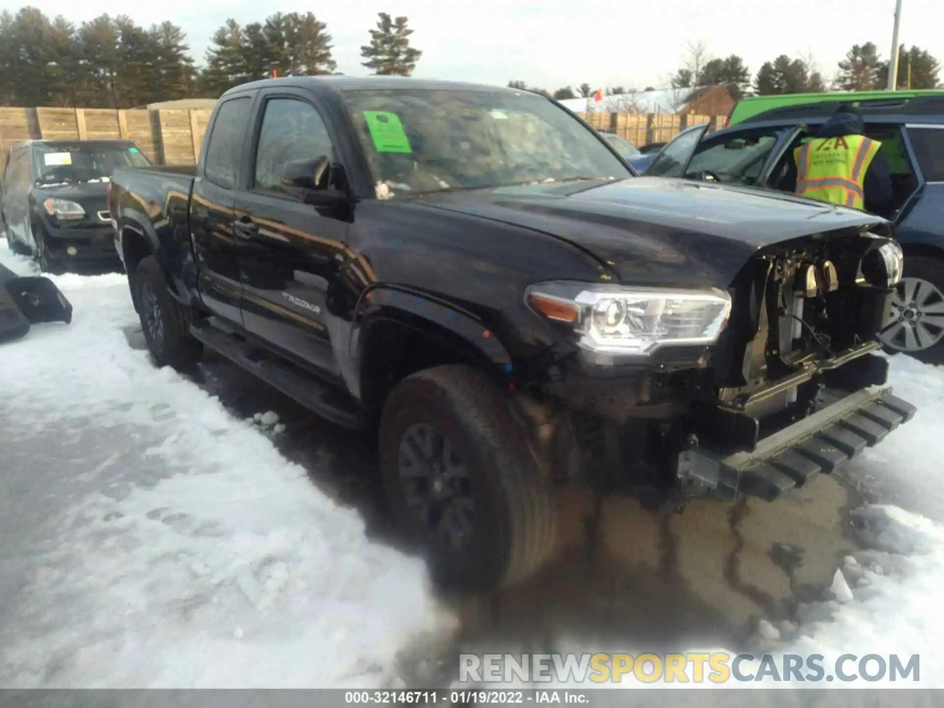 1 Photograph of a damaged car 3TYSZ5AN2MT036690 TOYOTA TACOMA 4WD 2021