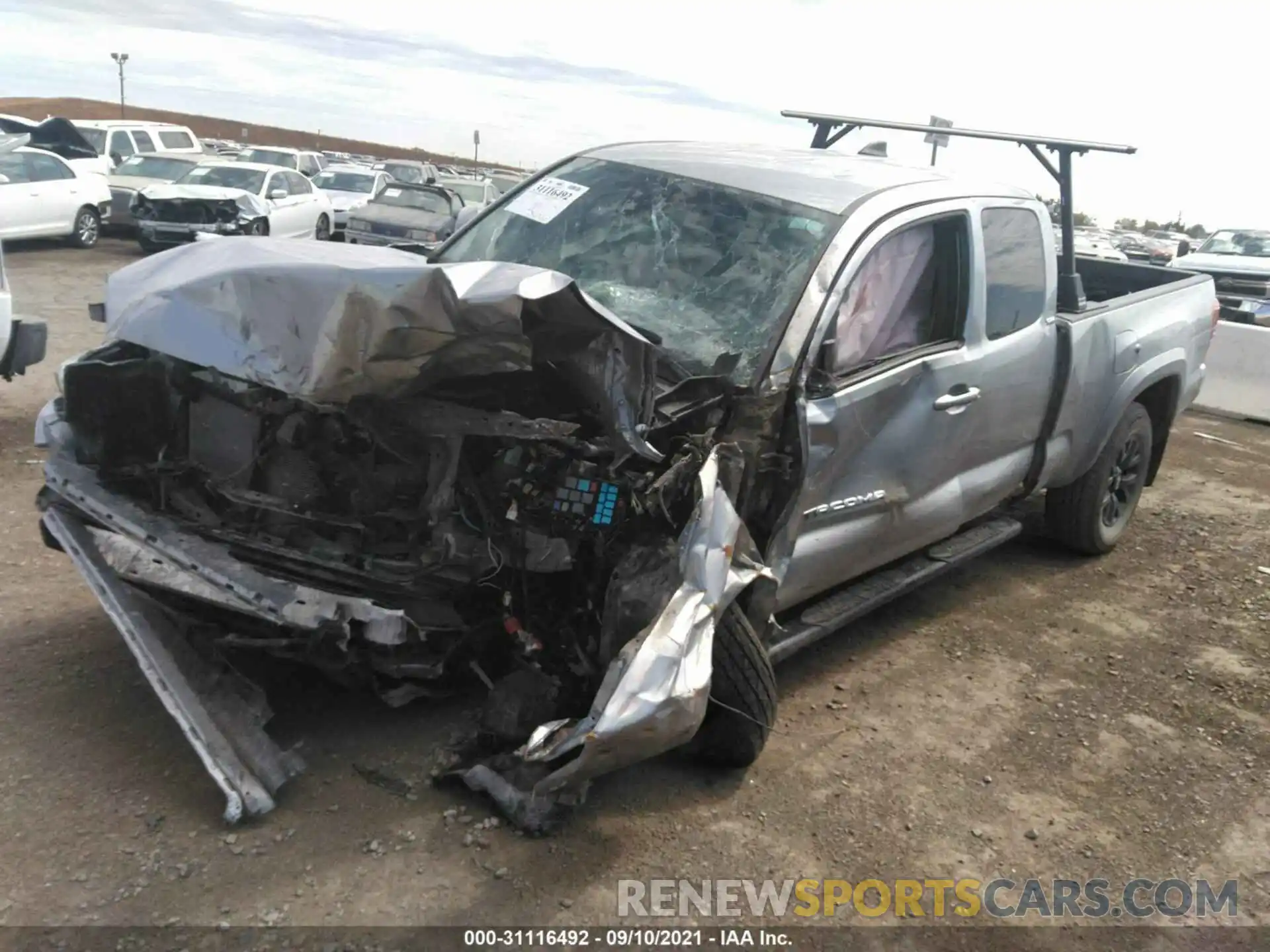 2 Photograph of a damaged car 3TYSZ5AN3MT009689 TOYOTA TACOMA 4WD 2021