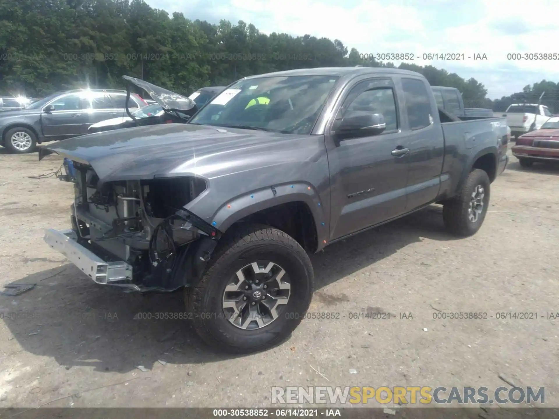 2 Photograph of a damaged car 3TYSZ5AN3MT011149 TOYOTA TACOMA 4WD 2021