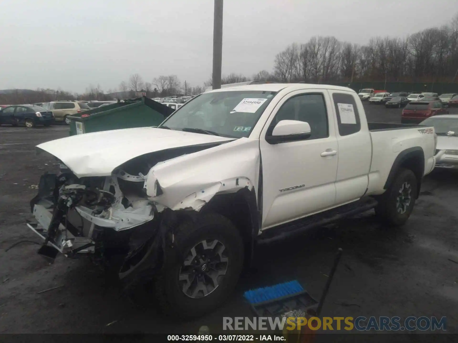 2 Photograph of a damaged car 3TYSZ5AN4MT016697 TOYOTA TACOMA 4WD 2021