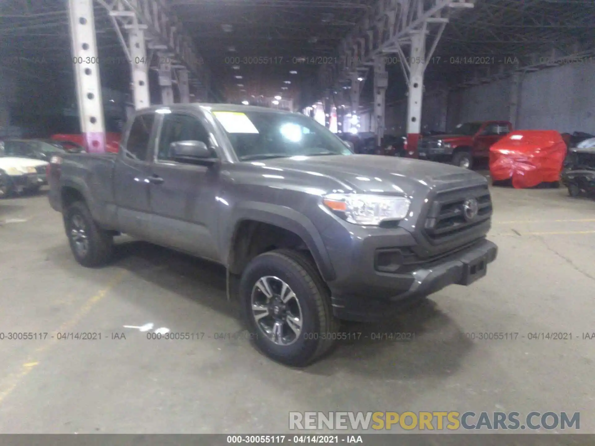 1 Photograph of a damaged car 3TYSZ5AN4MT020023 TOYOTA TACOMA 4WD 2021