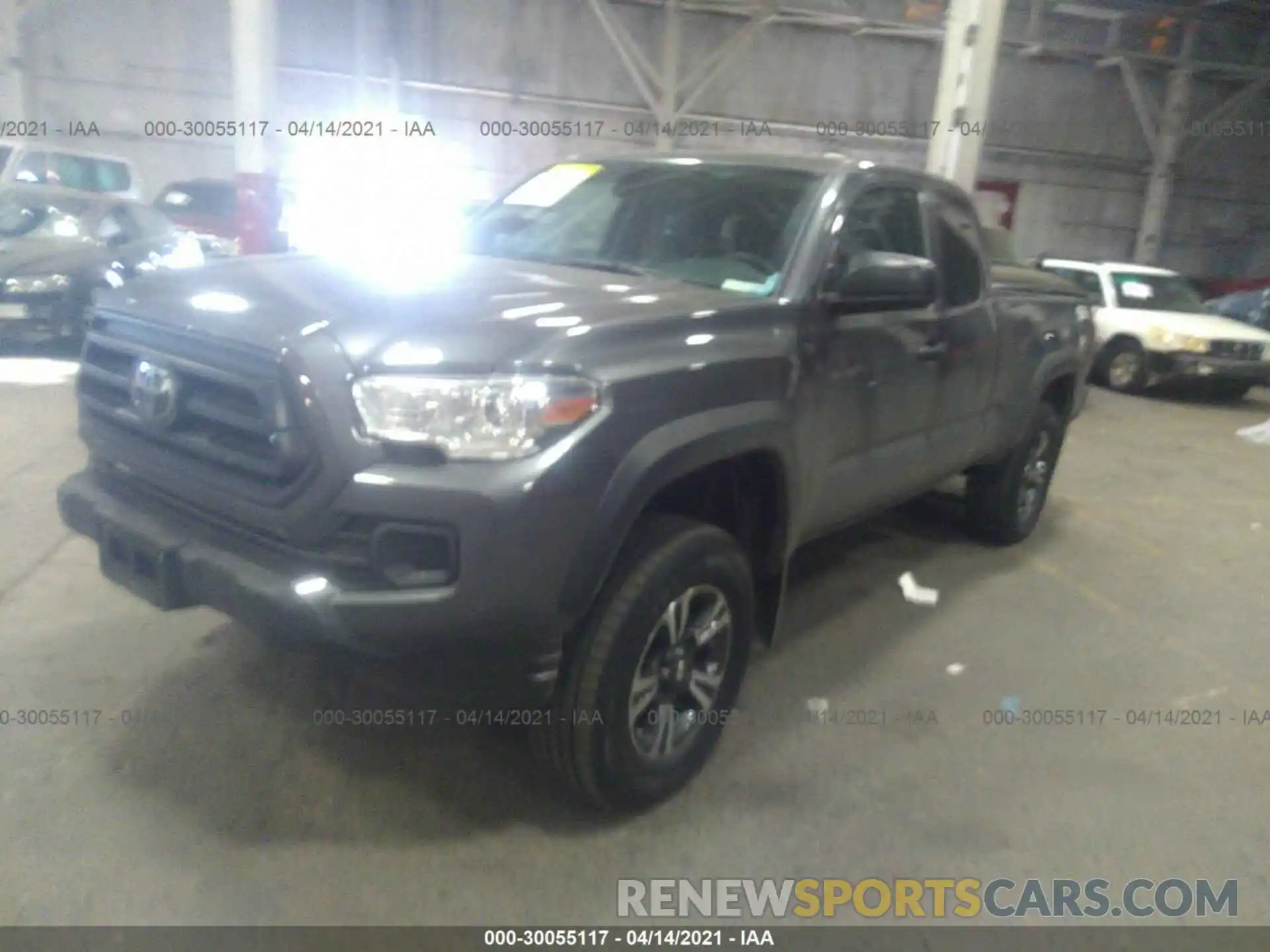 2 Photograph of a damaged car 3TYSZ5AN4MT020023 TOYOTA TACOMA 4WD 2021