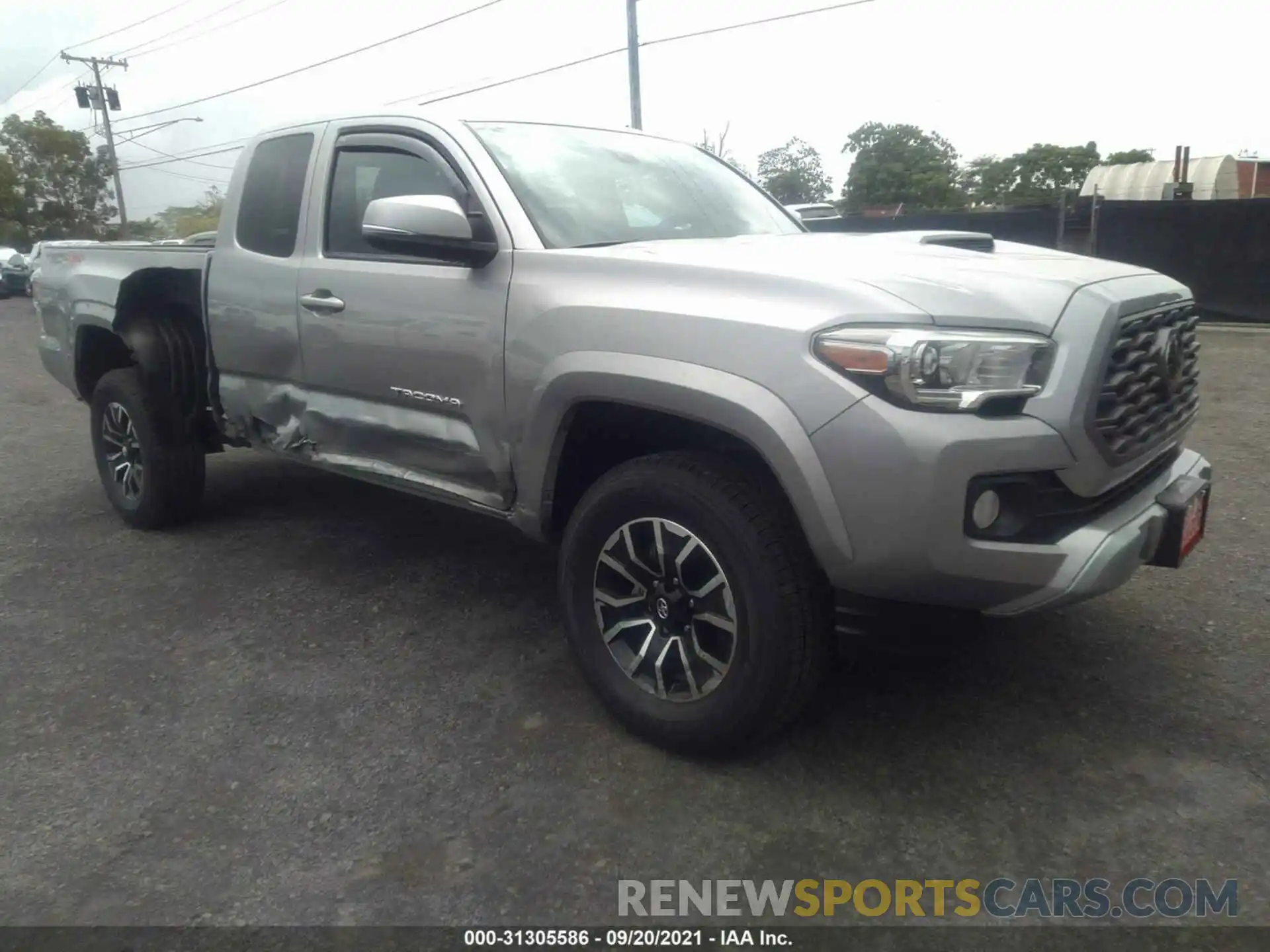 1 Photograph of a damaged car 3TYSZ5AN4MT038201 TOYOTA TACOMA 4WD 2021