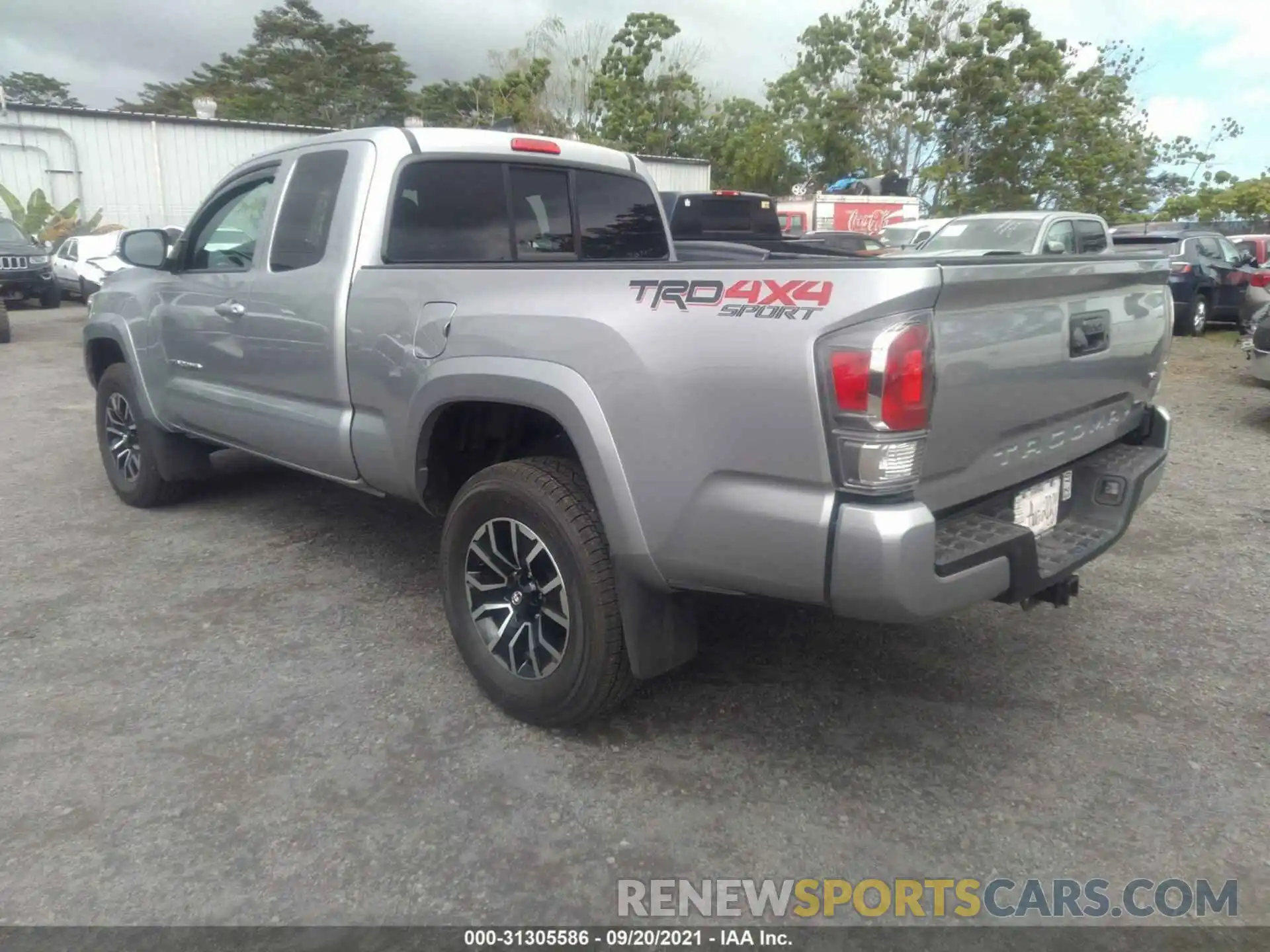 3 Photograph of a damaged car 3TYSZ5AN4MT038201 TOYOTA TACOMA 4WD 2021