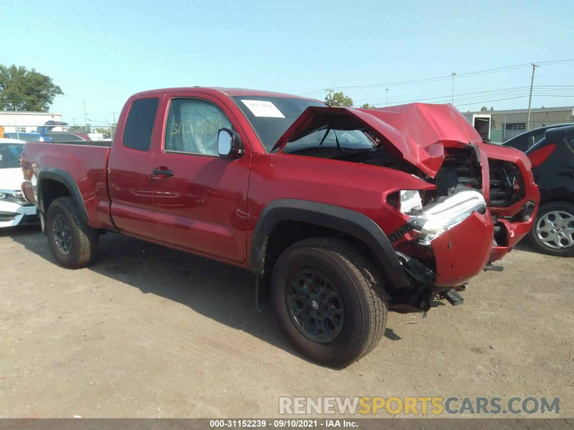 1 Photograph of a damaged car 3TYSZ5AN5MT018586 TOYOTA TACOMA 4WD 2021