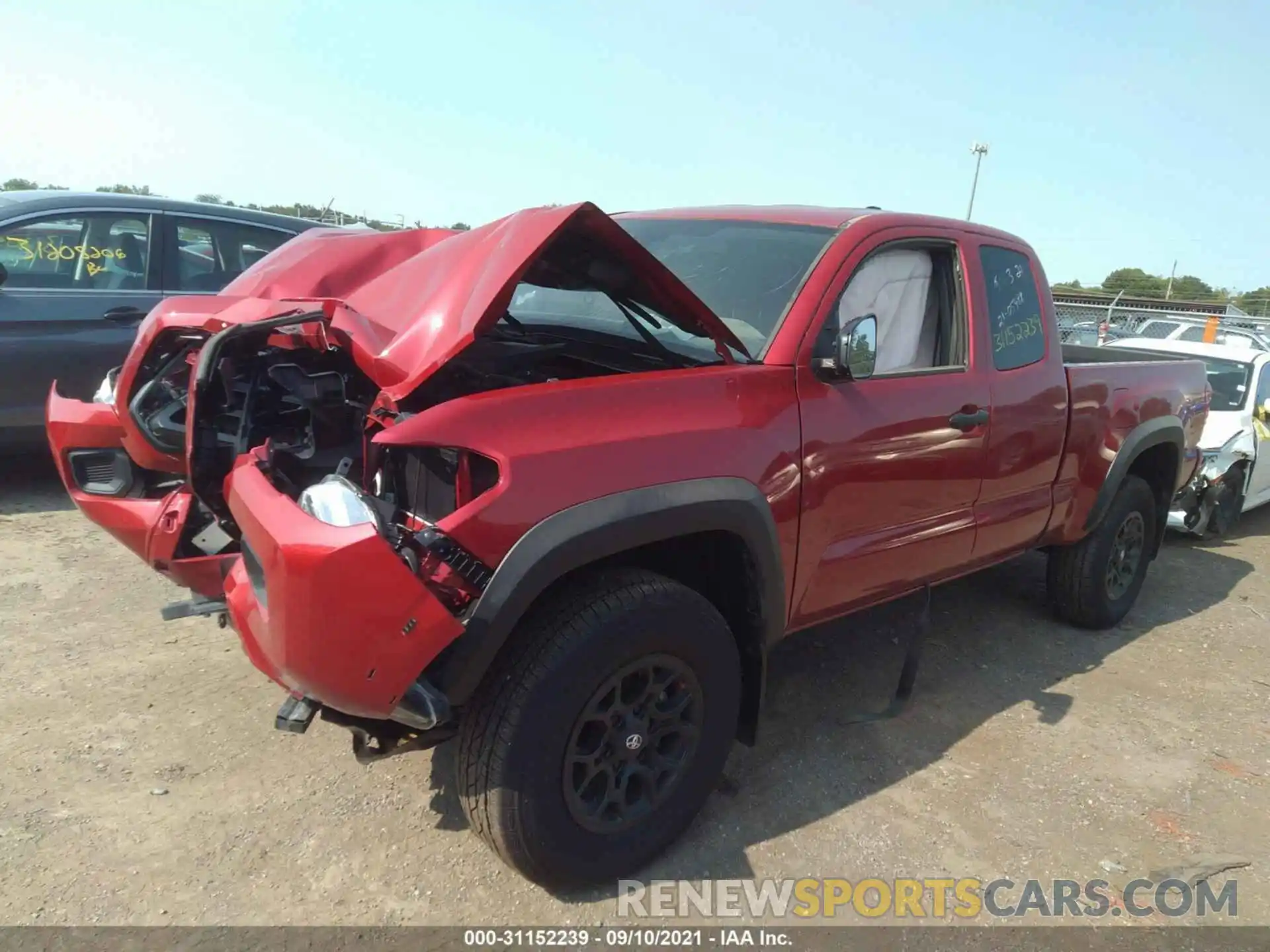 2 Photograph of a damaged car 3TYSZ5AN5MT018586 TOYOTA TACOMA 4WD 2021