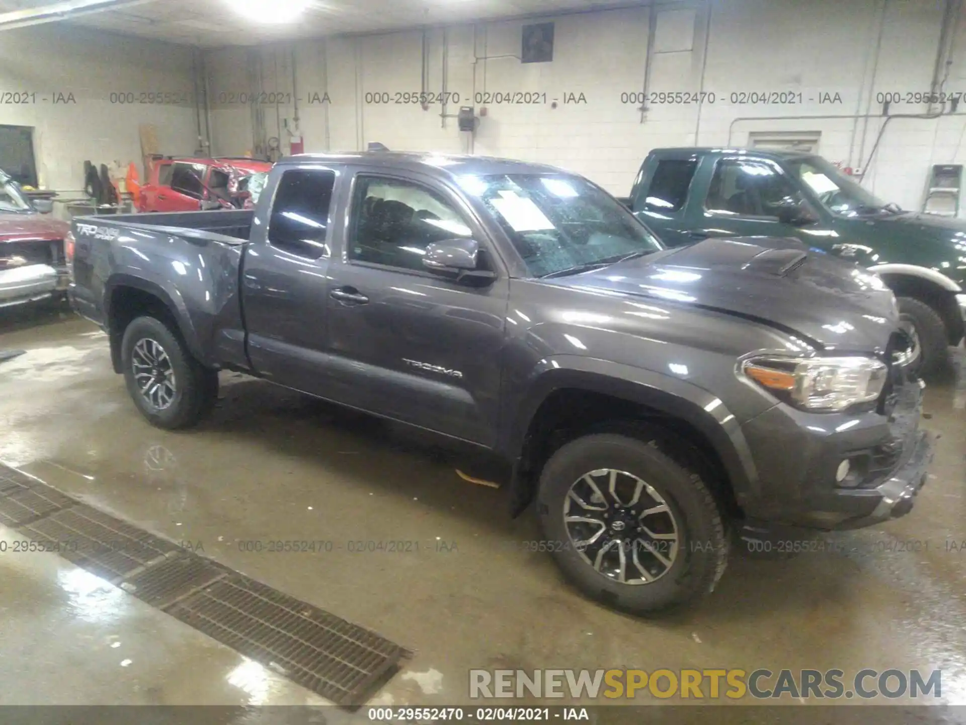 1 Photograph of a damaged car 3TYSZ5AN6MT009377 TOYOTA TACOMA 4WD 2021