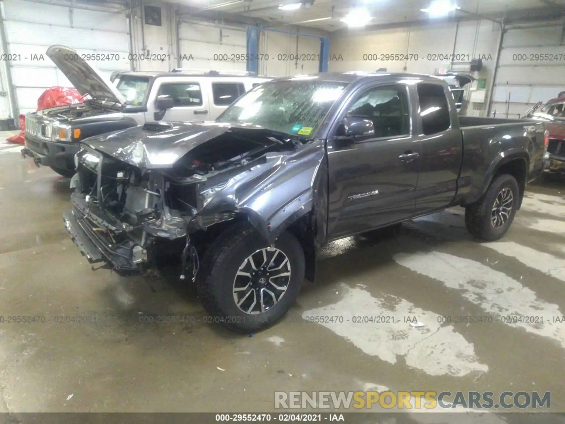 2 Photograph of a damaged car 3TYSZ5AN6MT009377 TOYOTA TACOMA 4WD 2021