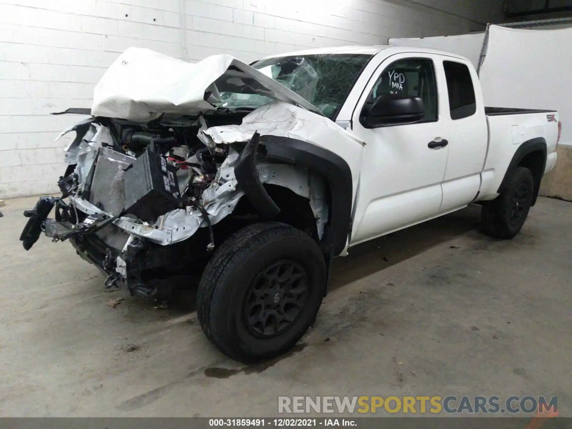 2 Photograph of a damaged car 3TYSZ5AN6MT030097 TOYOTA TACOMA 4WD 2021