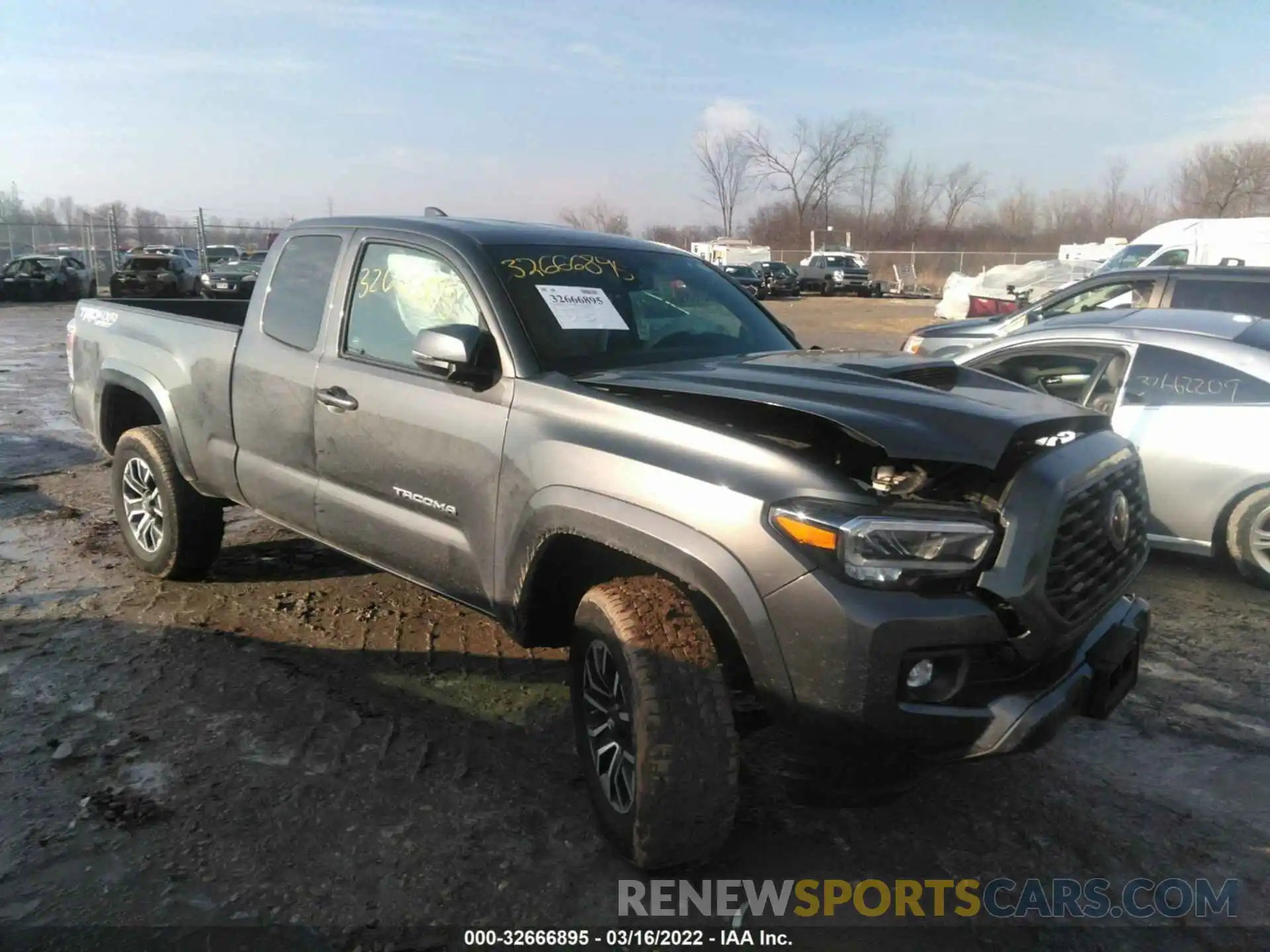 1 Photograph of a damaged car 3TYSZ5AN7MT016175 TOYOTA TACOMA 4WD 2021