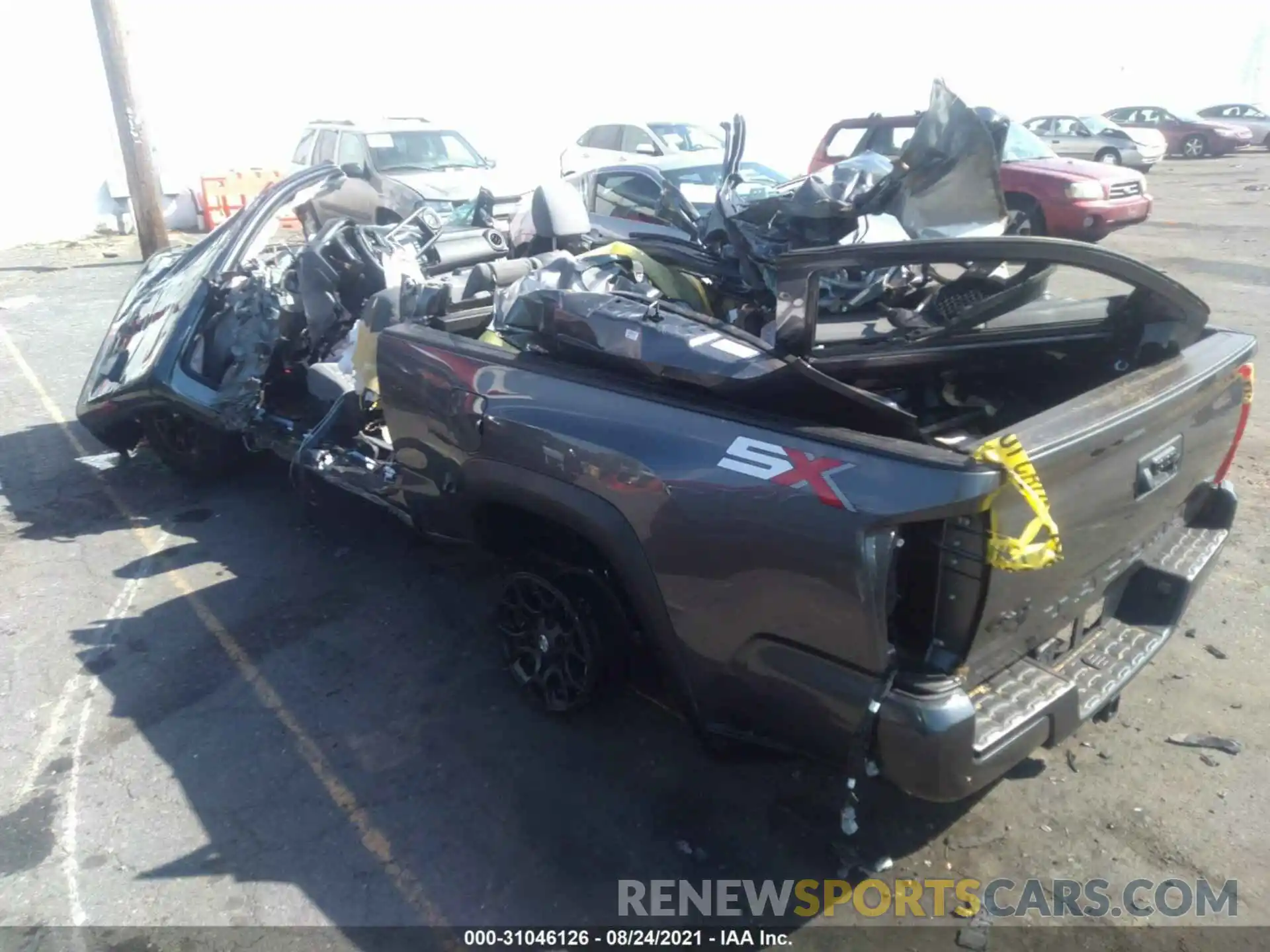 3 Photograph of a damaged car 3TYSZ5ANXMT019197 TOYOTA TACOMA 4WD 2021