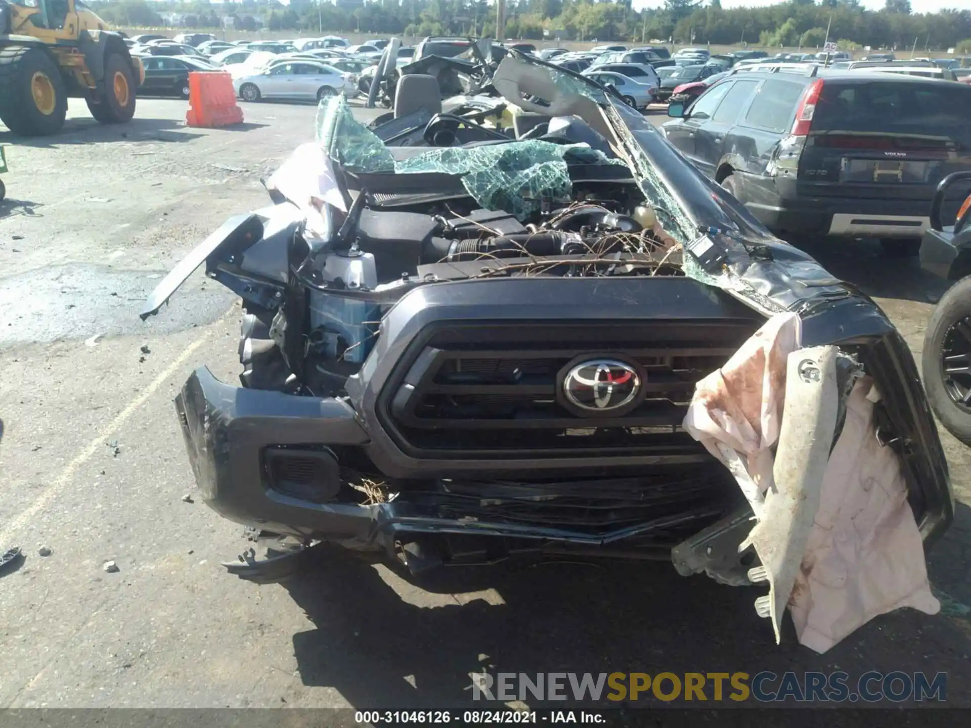 6 Photograph of a damaged car 3TYSZ5ANXMT019197 TOYOTA TACOMA 4WD 2021