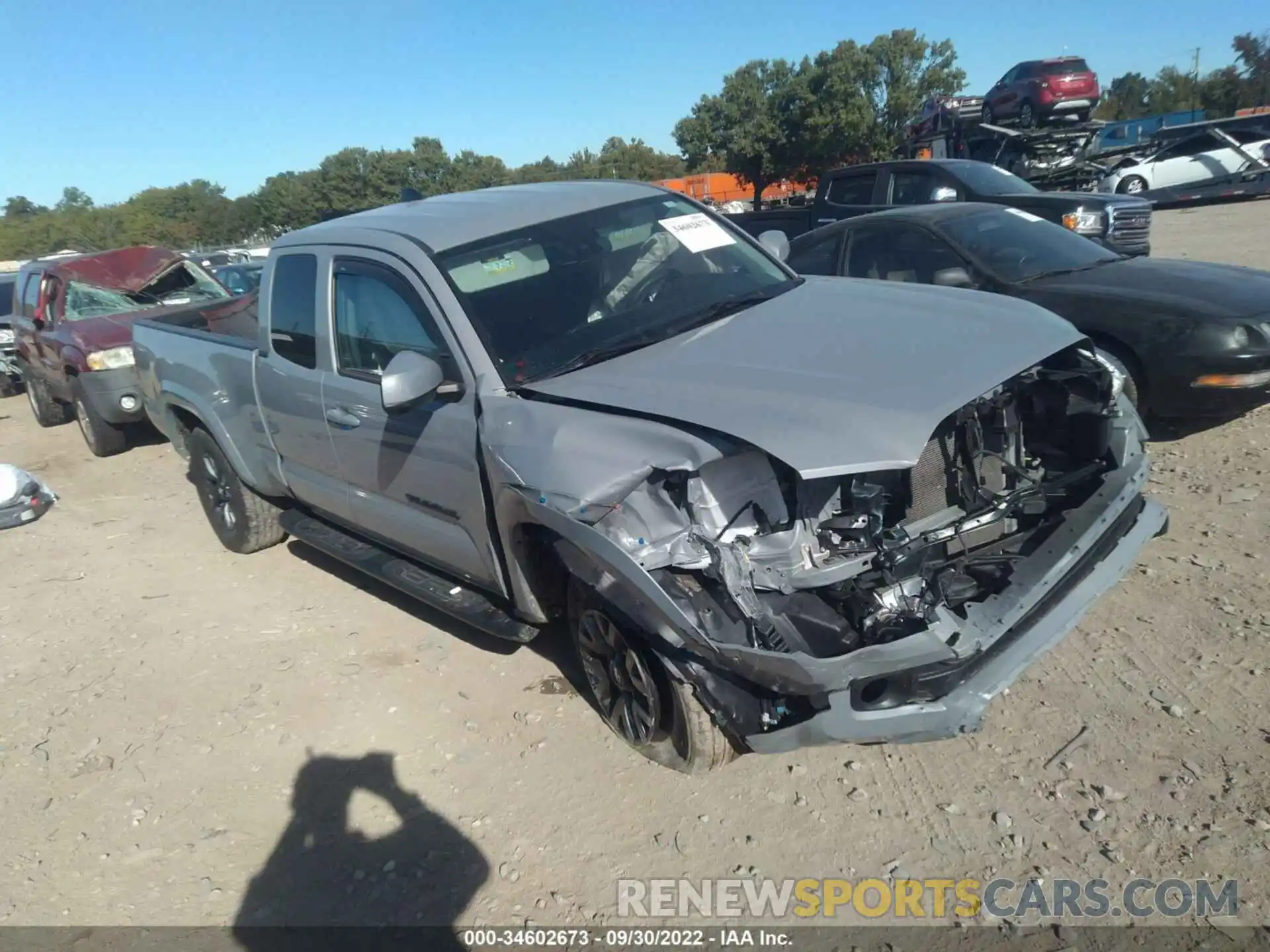 1 Photograph of a damaged car 3TYSZ5ANXMT022696 TOYOTA TACOMA 4WD 2021