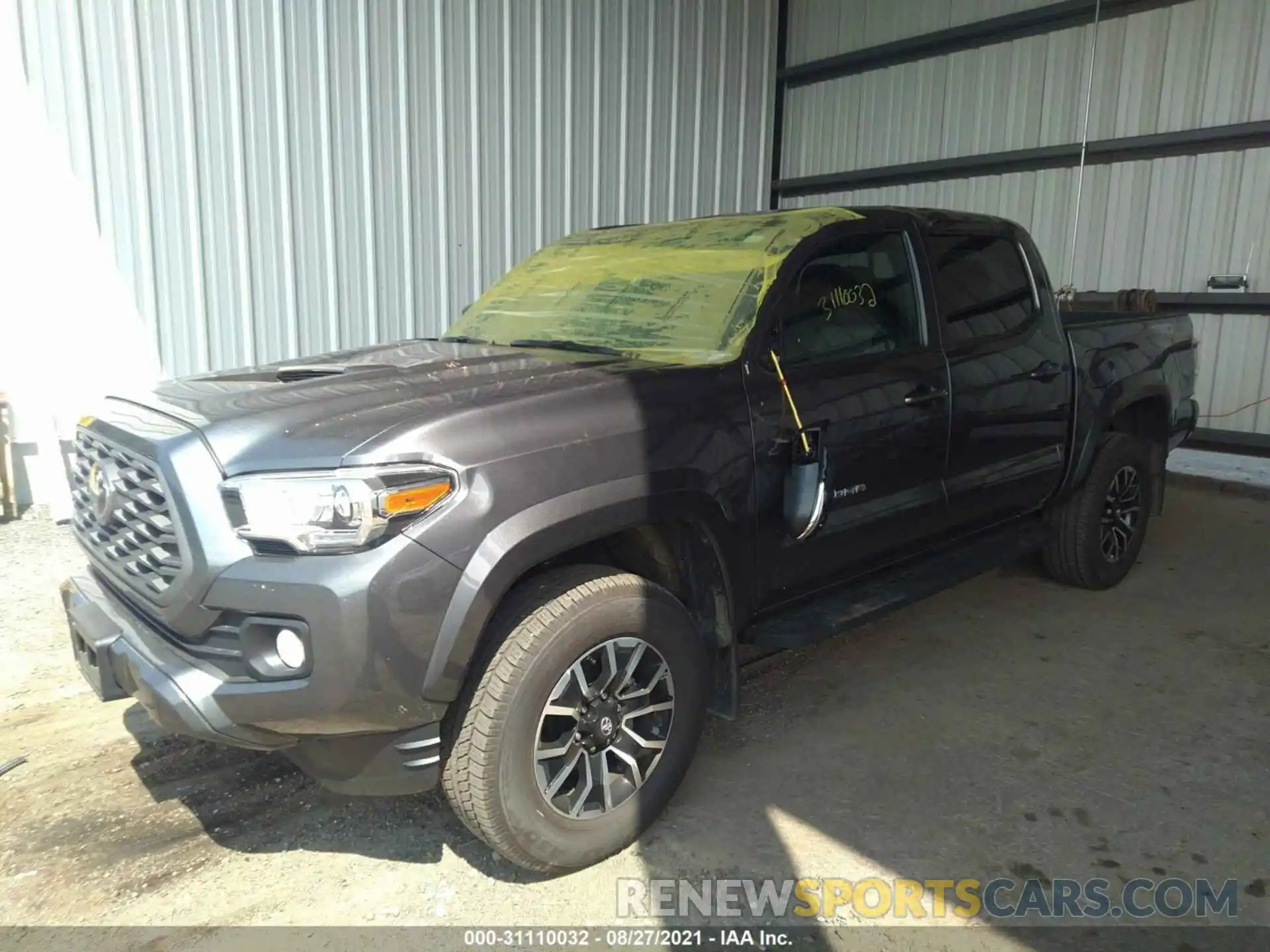 2 Photograph of a damaged car 5TFCZ5AN0MX246554 TOYOTA TACOMA 4WD 2021