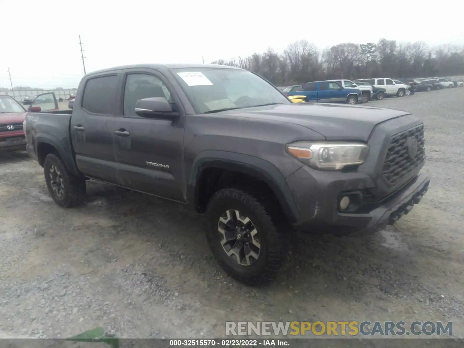 1 Photograph of a damaged car 5TFCZ5AN0MX254007 TOYOTA TACOMA 4WD 2021