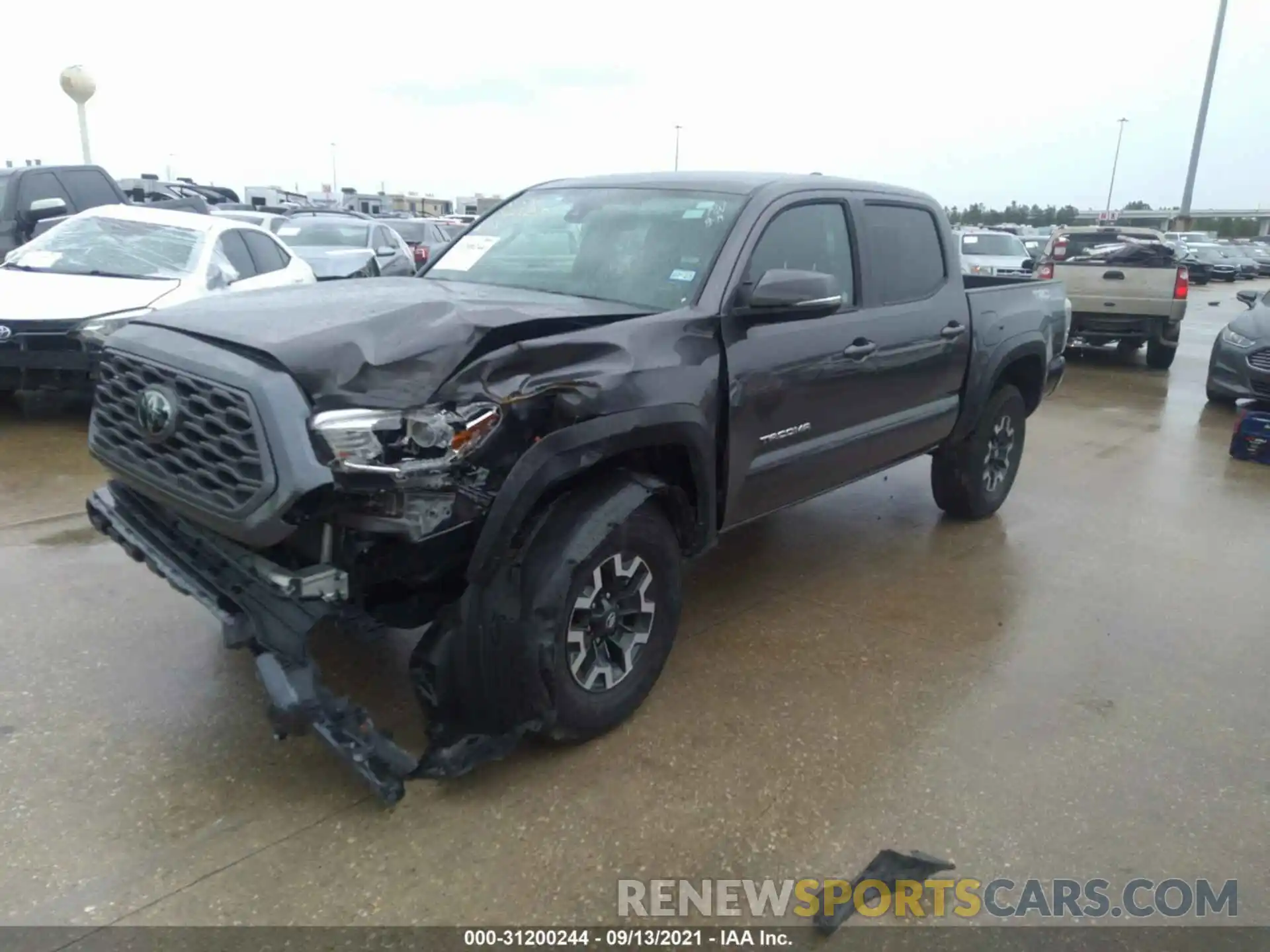 2 Photograph of a damaged car 5TFCZ5AN0MX271812 TOYOTA TACOMA 4WD 2021