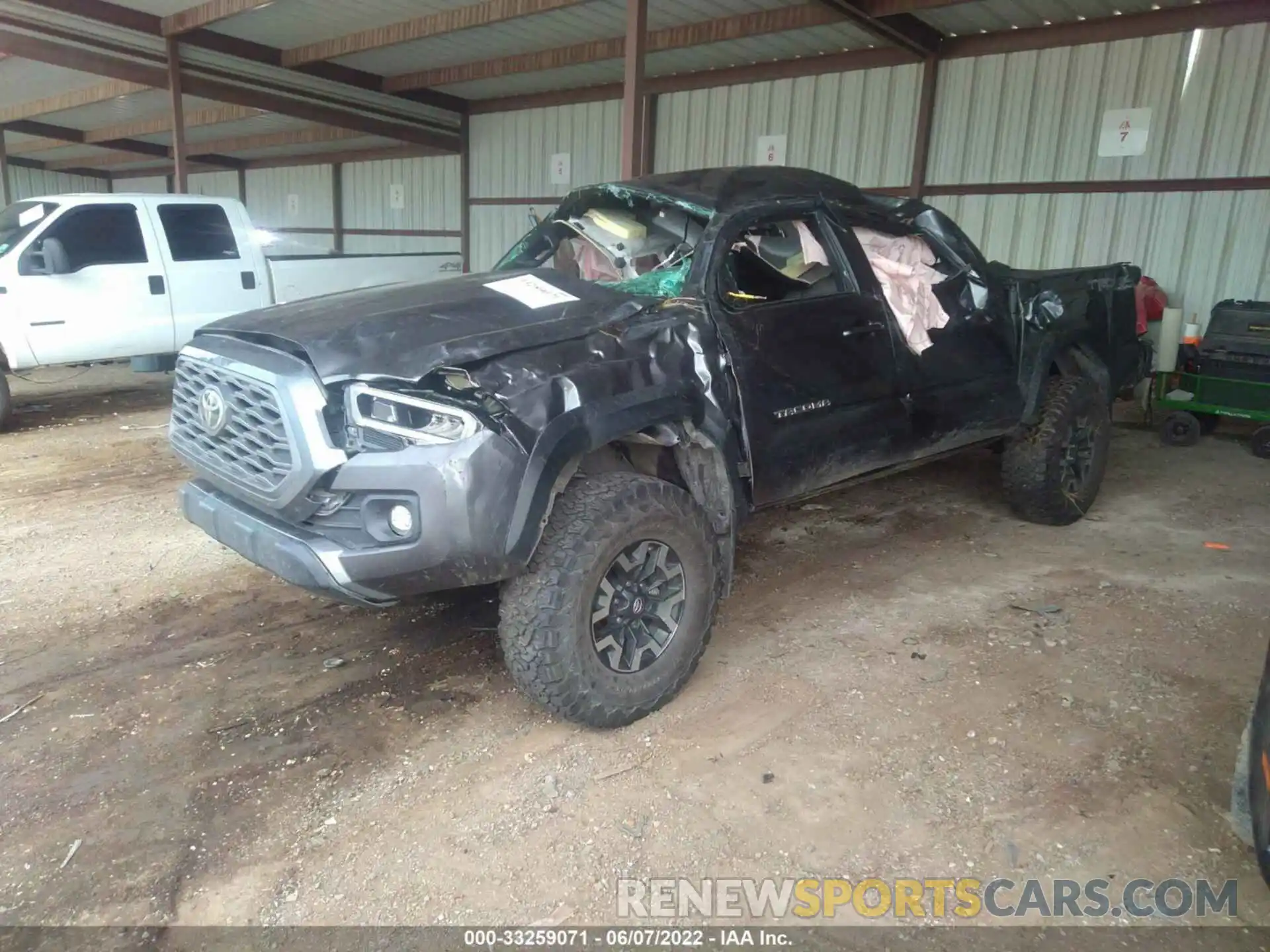 2 Photograph of a damaged car 5TFCZ5AN1MX244702 TOYOTA TACOMA 4WD 2021