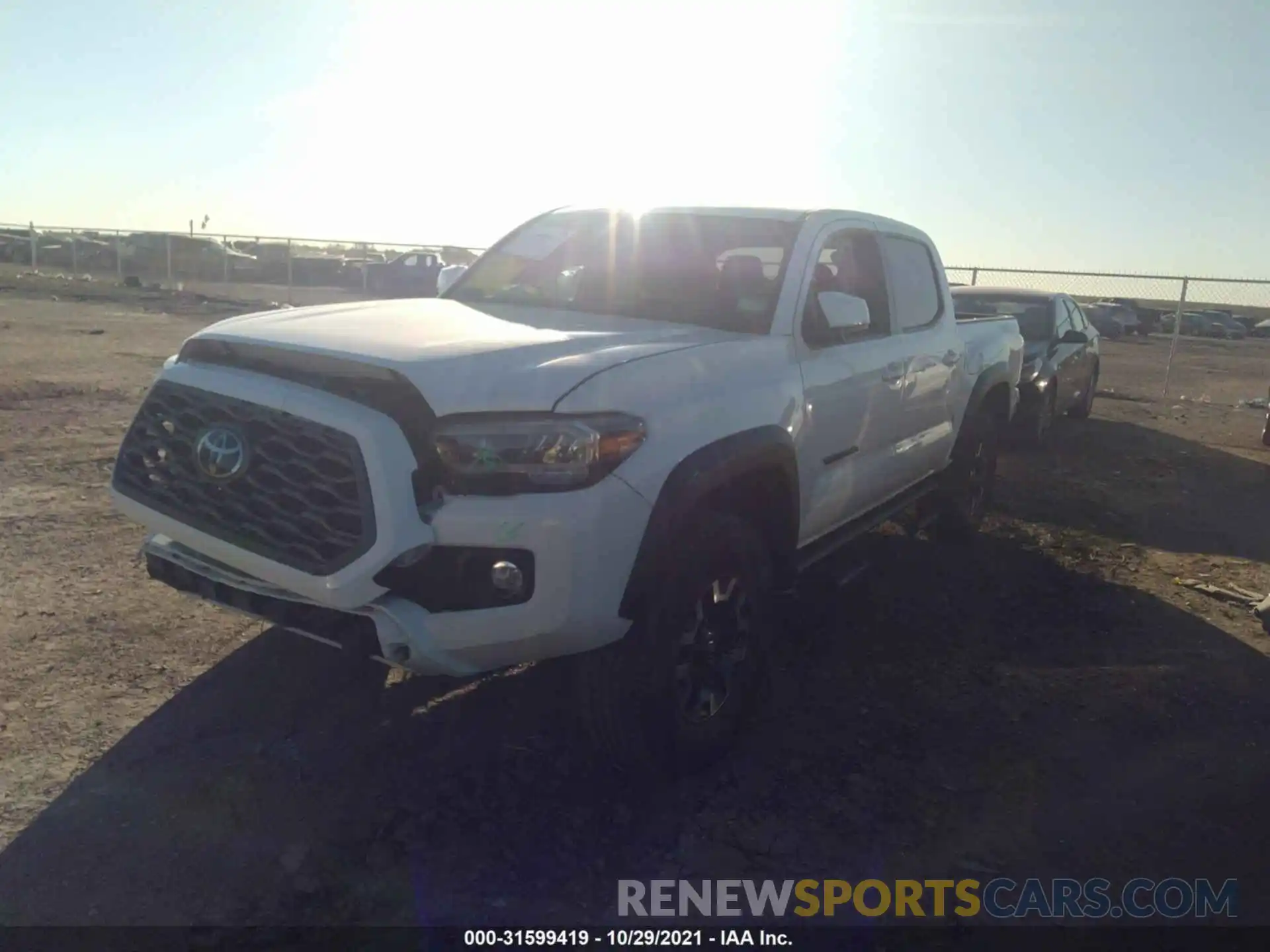 2 Photograph of a damaged car 5TFCZ5AN1MX250483 TOYOTA TACOMA 4WD 2021