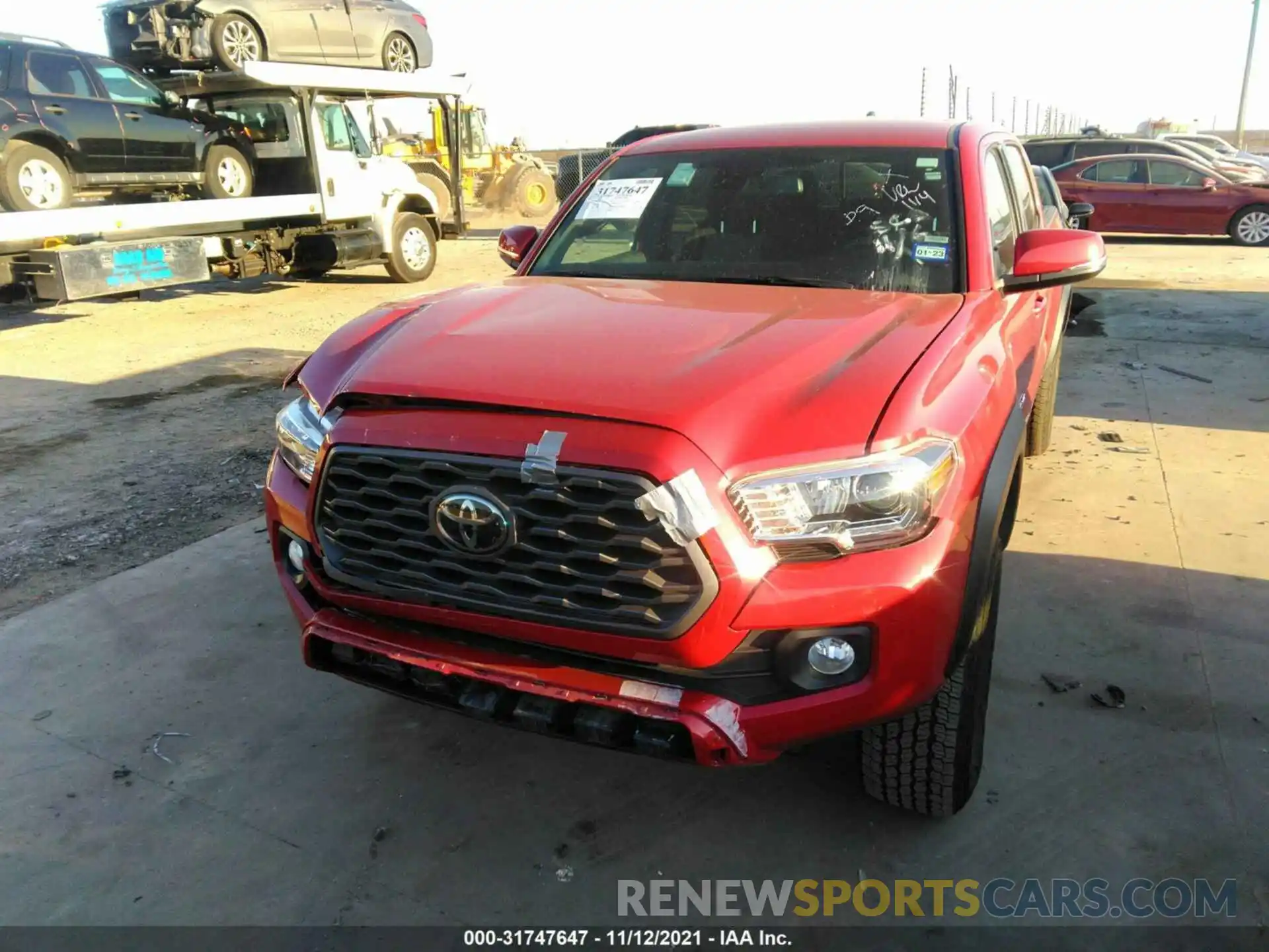 6 Фотография поврежденного автомобиля 5TFCZ5AN1MX259491 TOYOTA TACOMA 4WD 2021