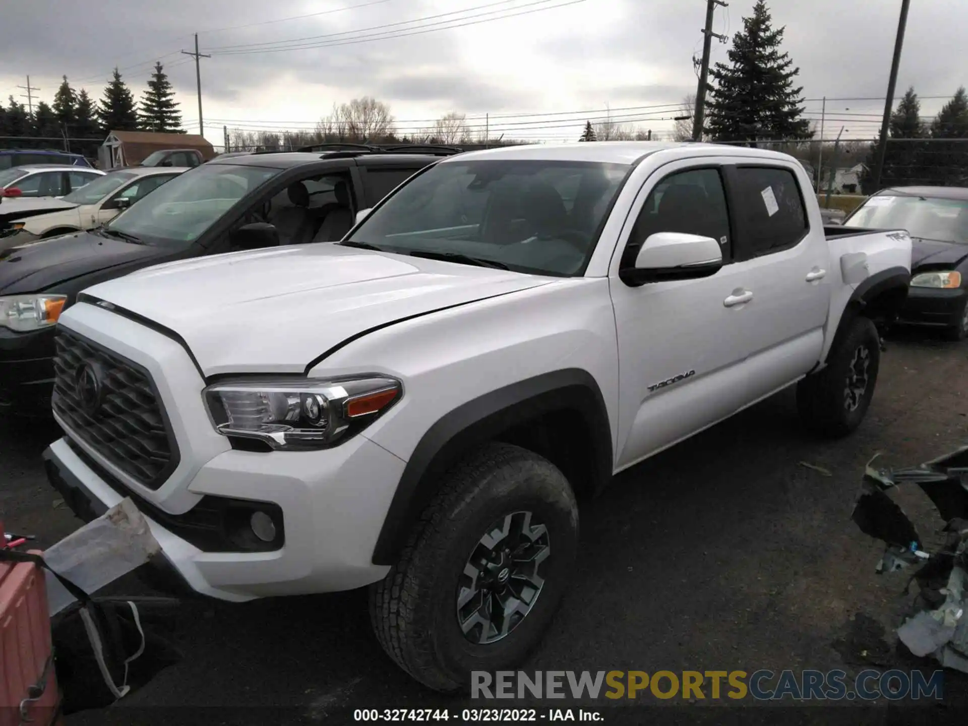 2 Photograph of a damaged car 5TFCZ5AN1MX260270 TOYOTA TACOMA 4WD 2021