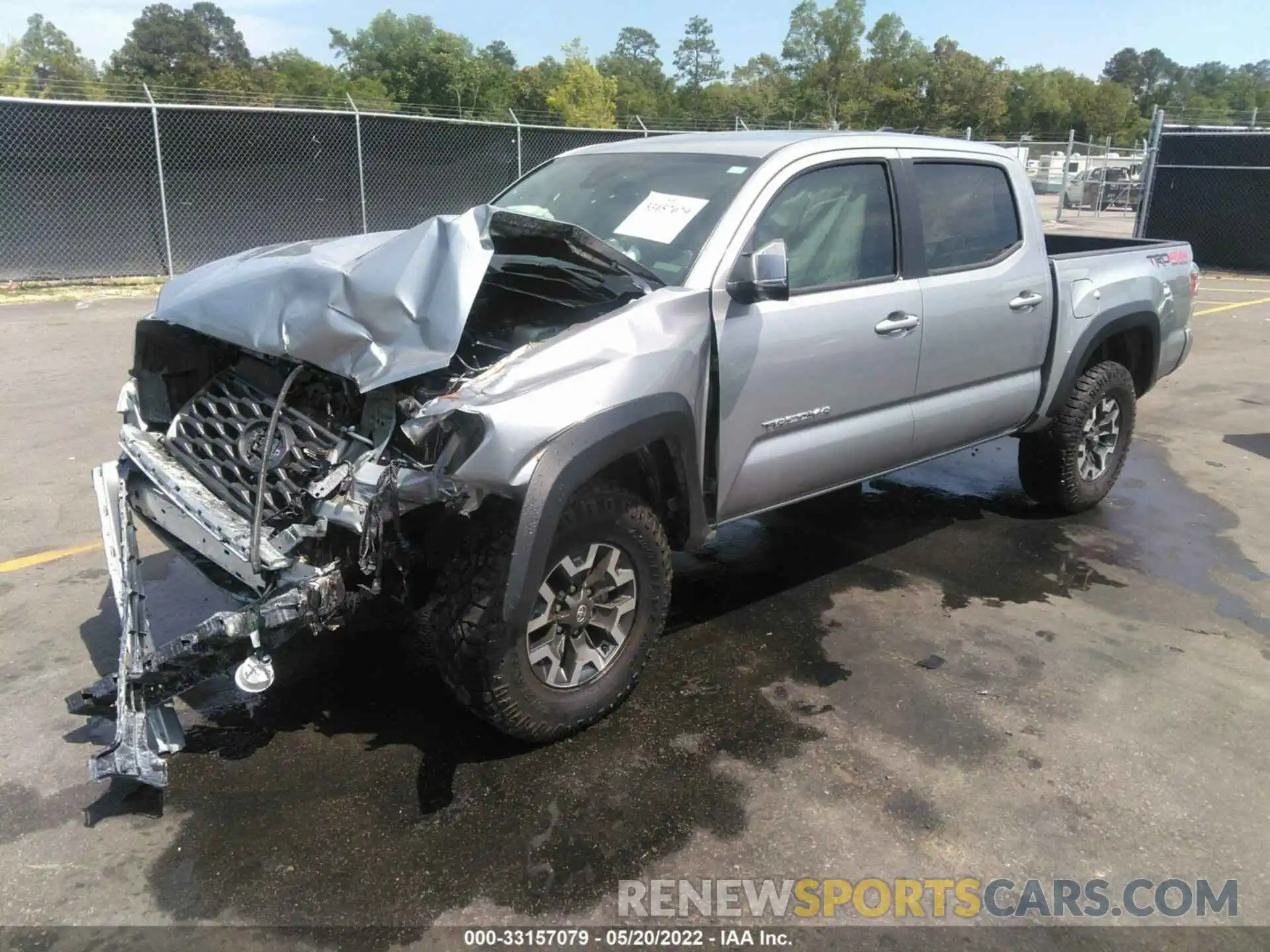 2 Photograph of a damaged car 5TFCZ5AN1MX274167 TOYOTA TACOMA 4WD 2021