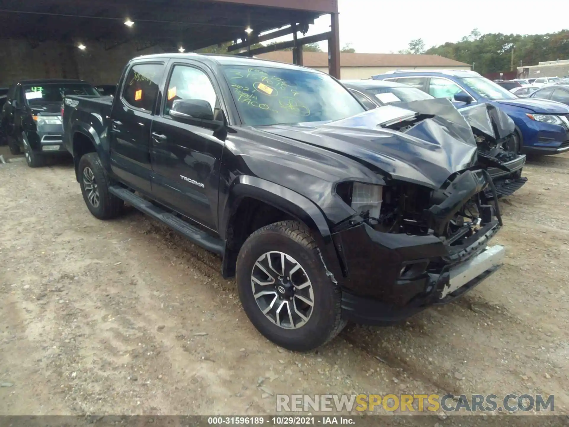 1 Photograph of a damaged car 5TFCZ5AN2MX246829 TOYOTA TACOMA 4WD 2021