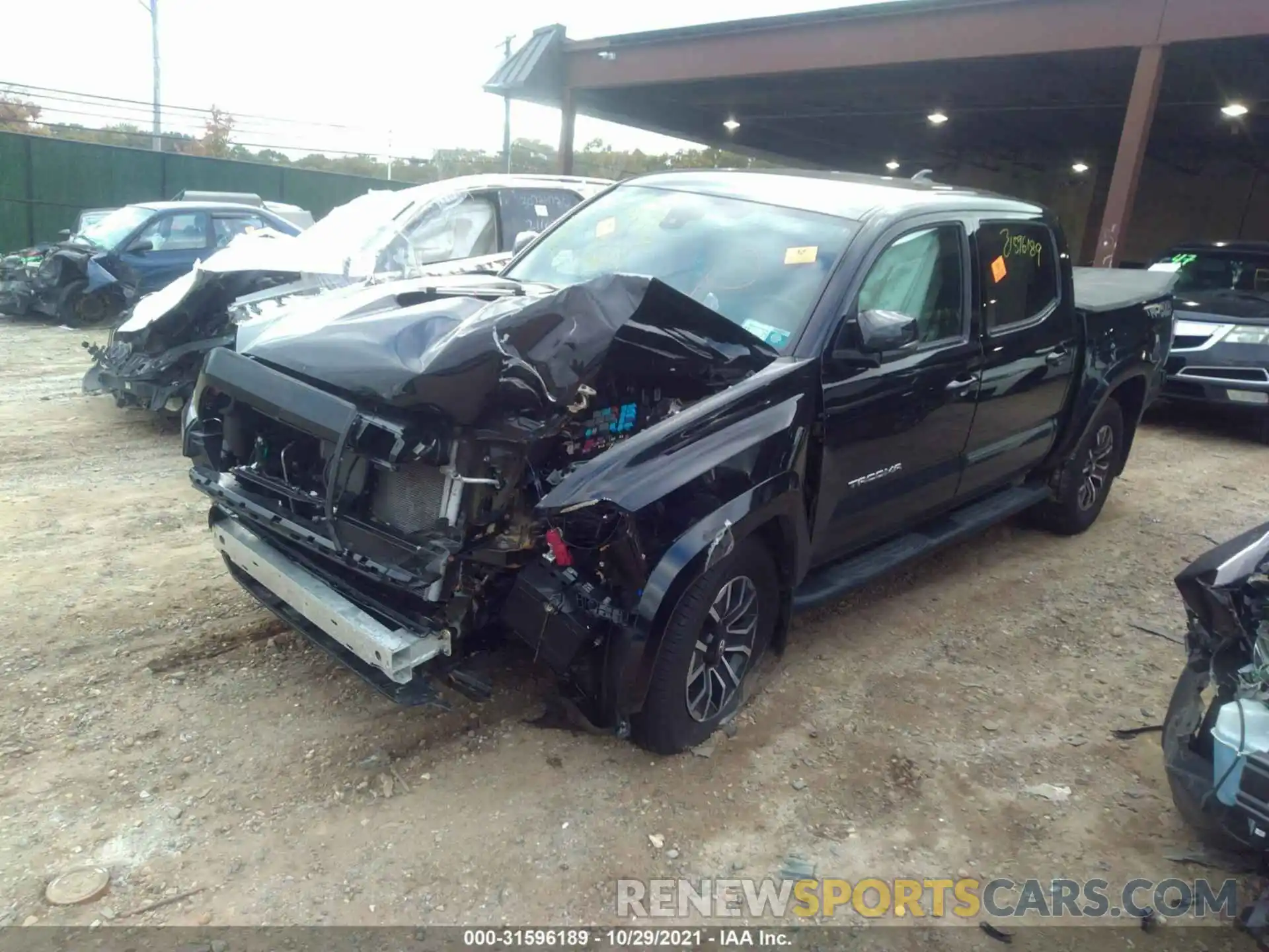 2 Photograph of a damaged car 5TFCZ5AN2MX246829 TOYOTA TACOMA 4WD 2021