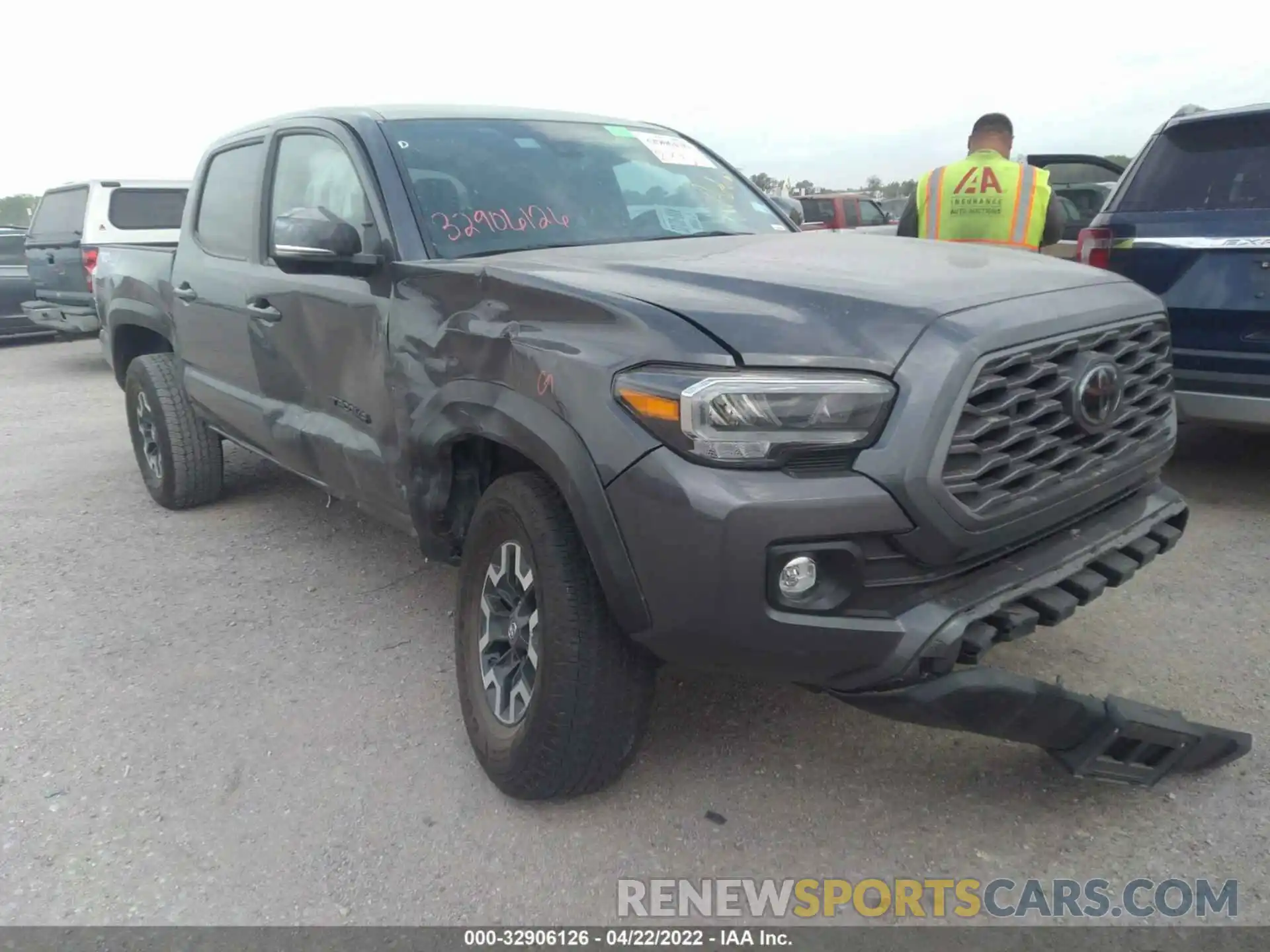 1 Photograph of a damaged car 5TFCZ5AN2MX250816 TOYOTA TACOMA 4WD 2021